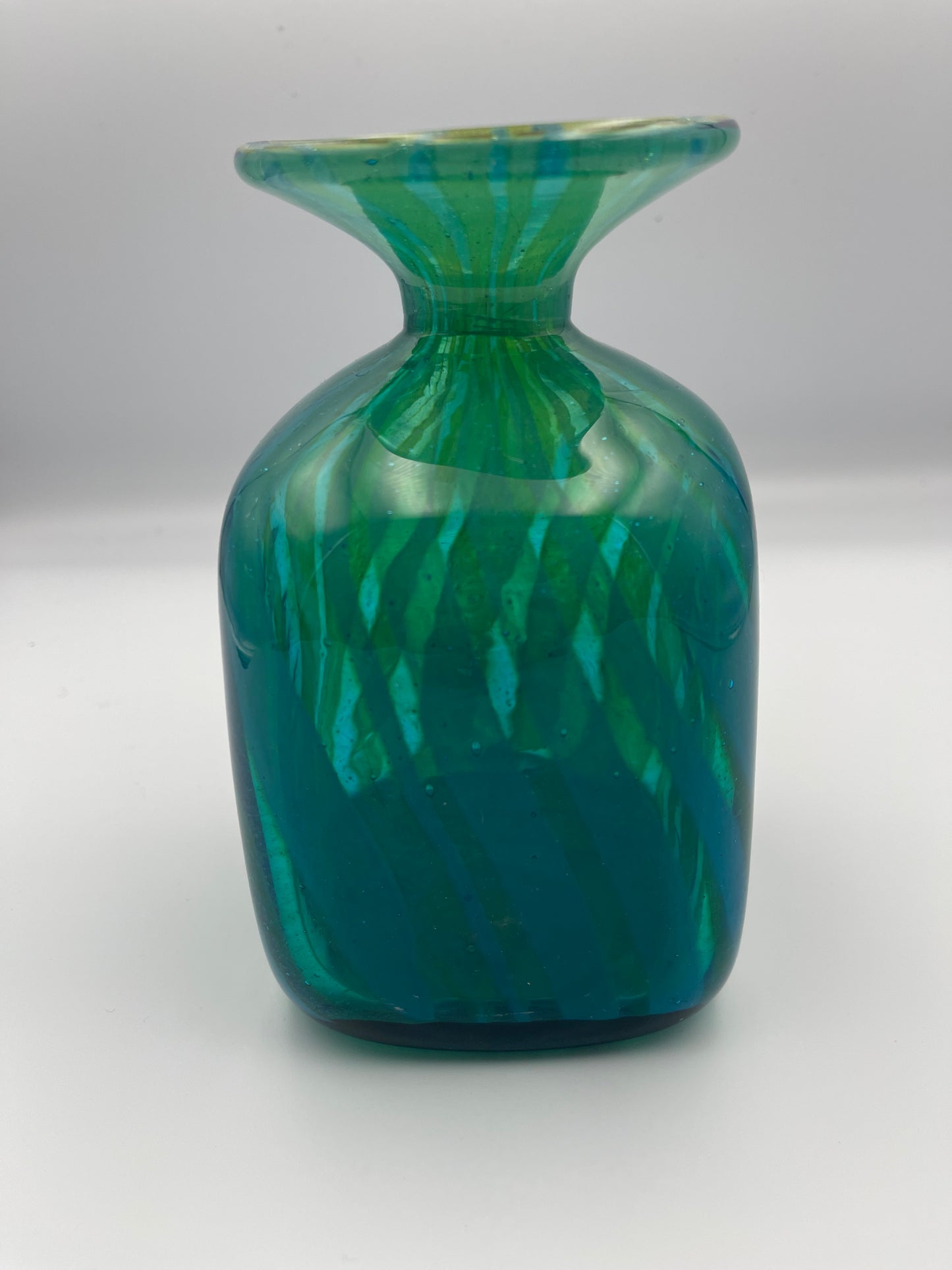 Midcentury M'dina Ming Maltese Glass Bottle Vase