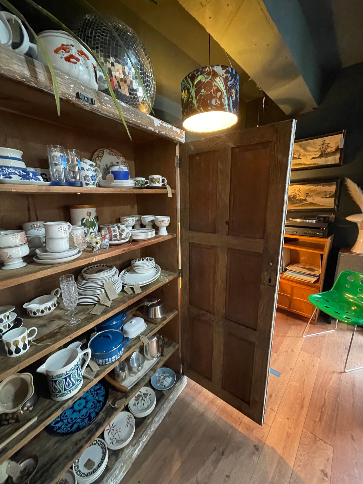 Antique school cupboard