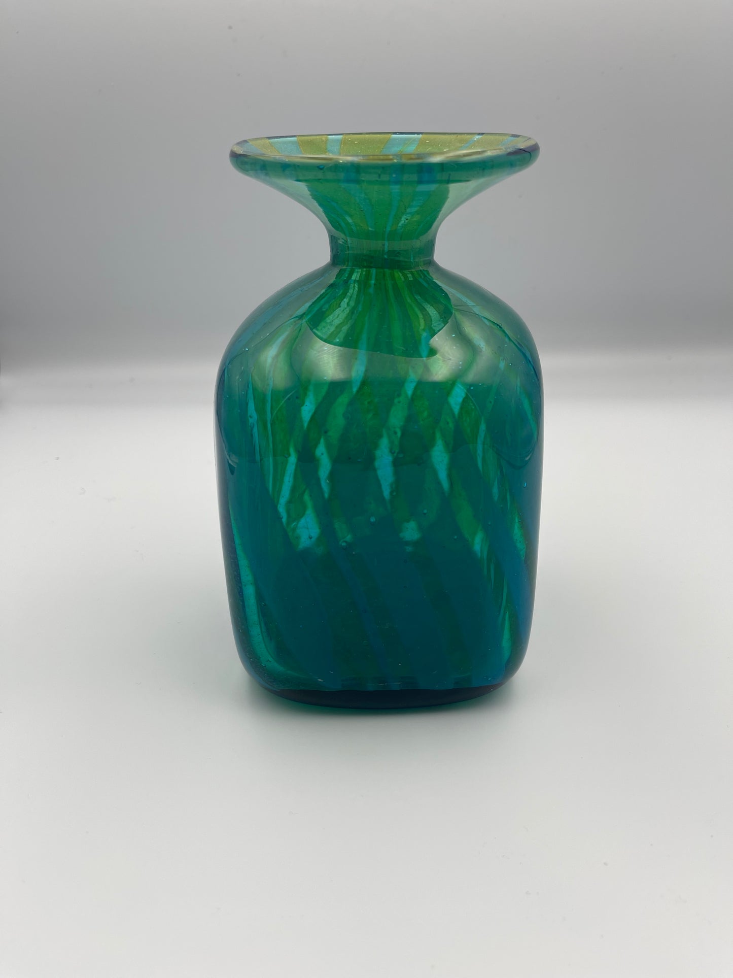 Midcentury M'dina Ming Maltese Glass Bottle Vase