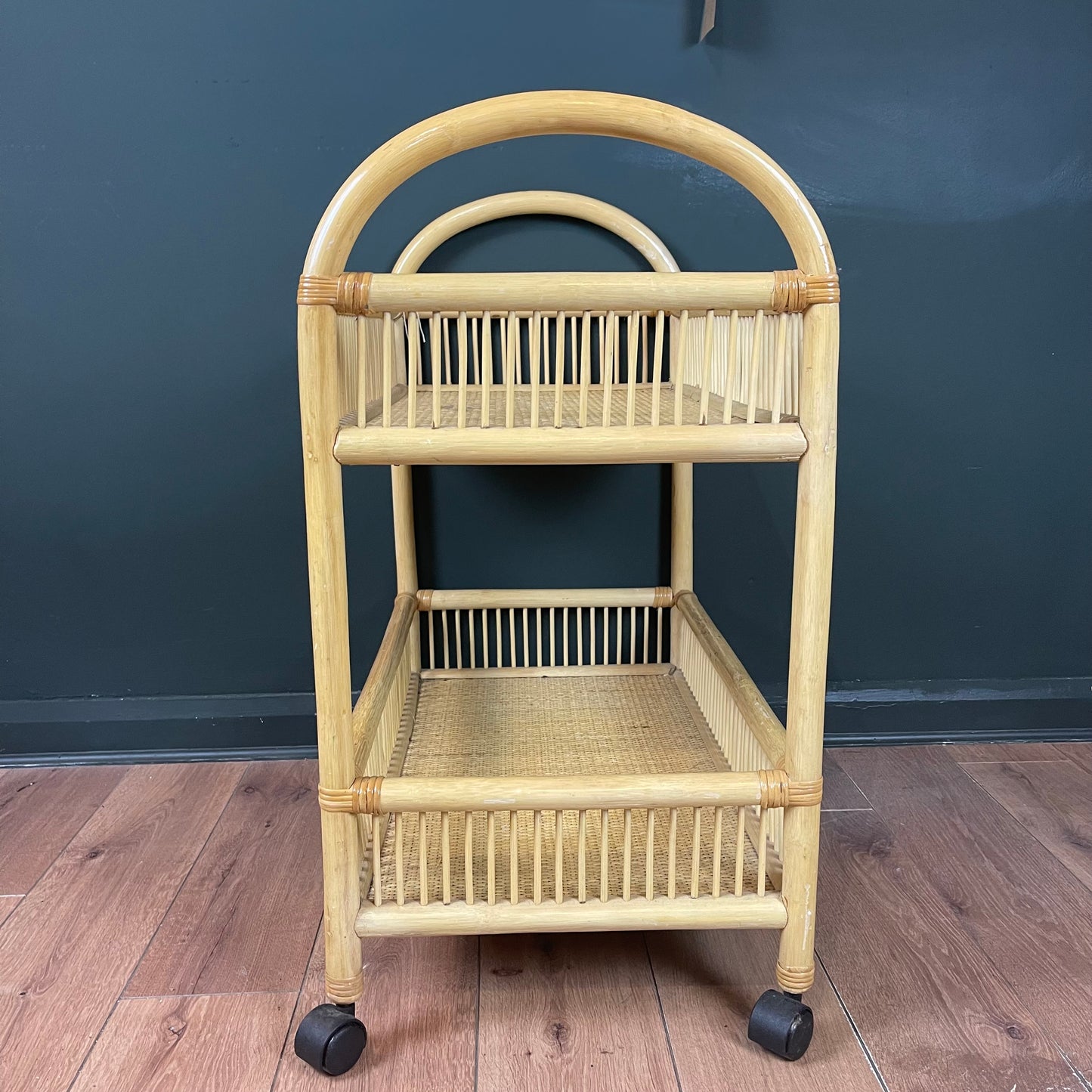 Vintage bamboo trolley.