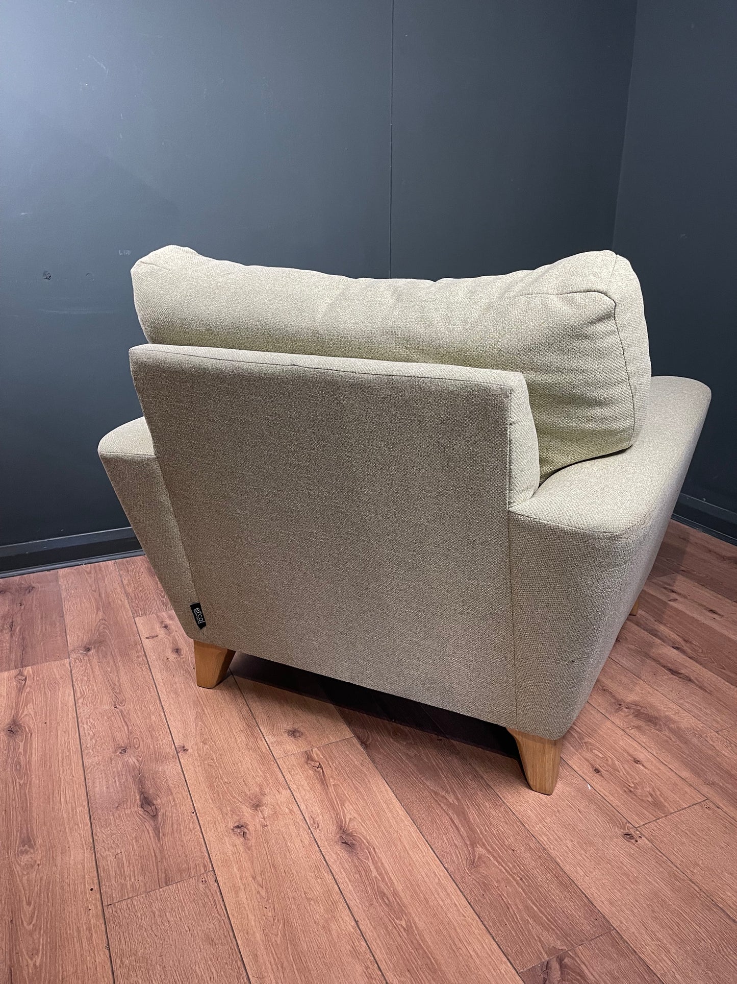 Ercol Novara pale green armchair