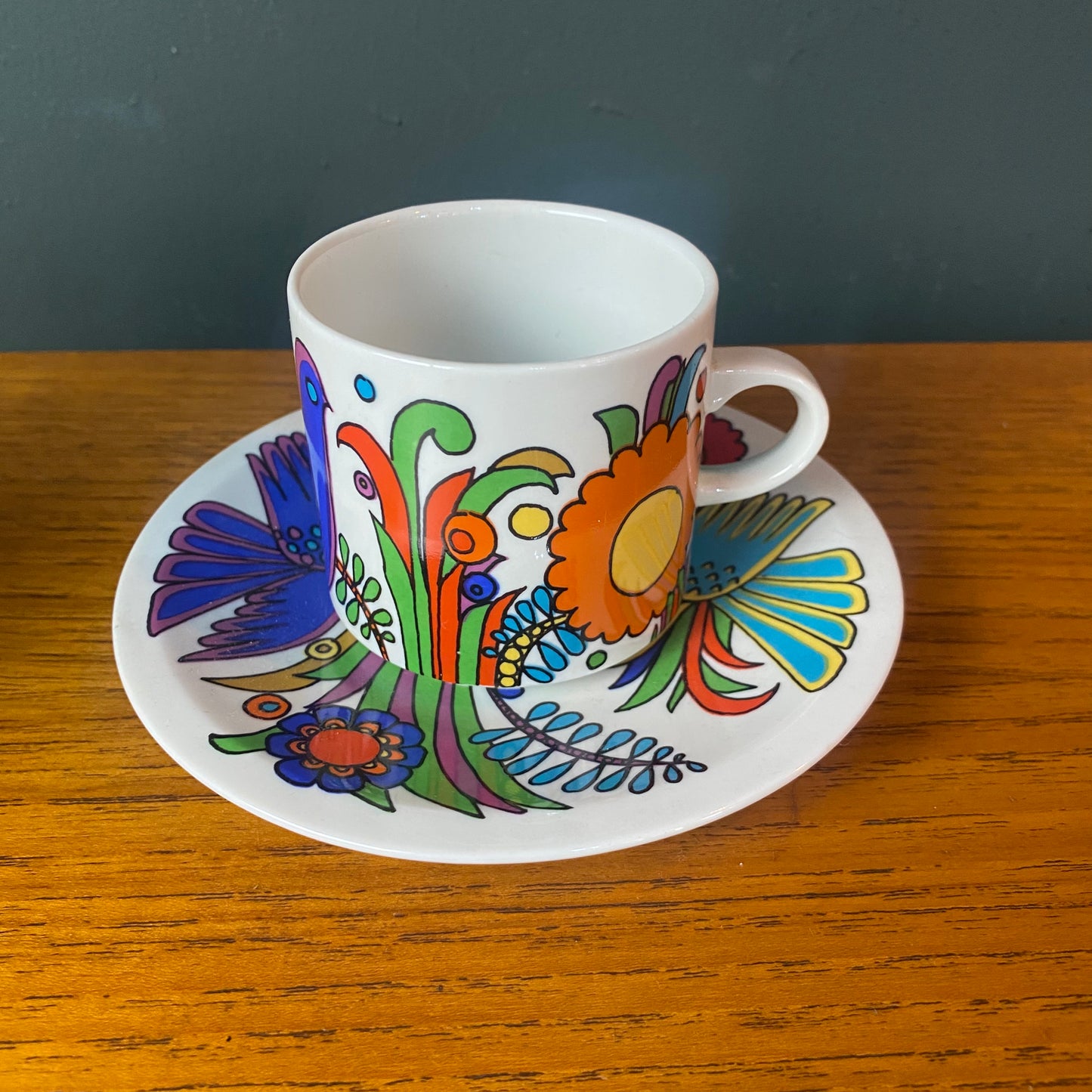 Villeroy and Bosch Midcentury Modern Acapulco coffee cup and saucer