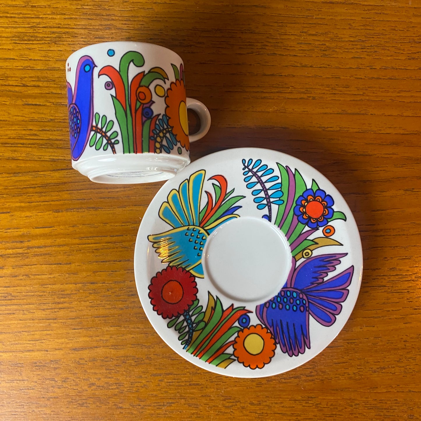 Villeroy and Bosch Midcentury Modern Acapulco coffee cup and saucer