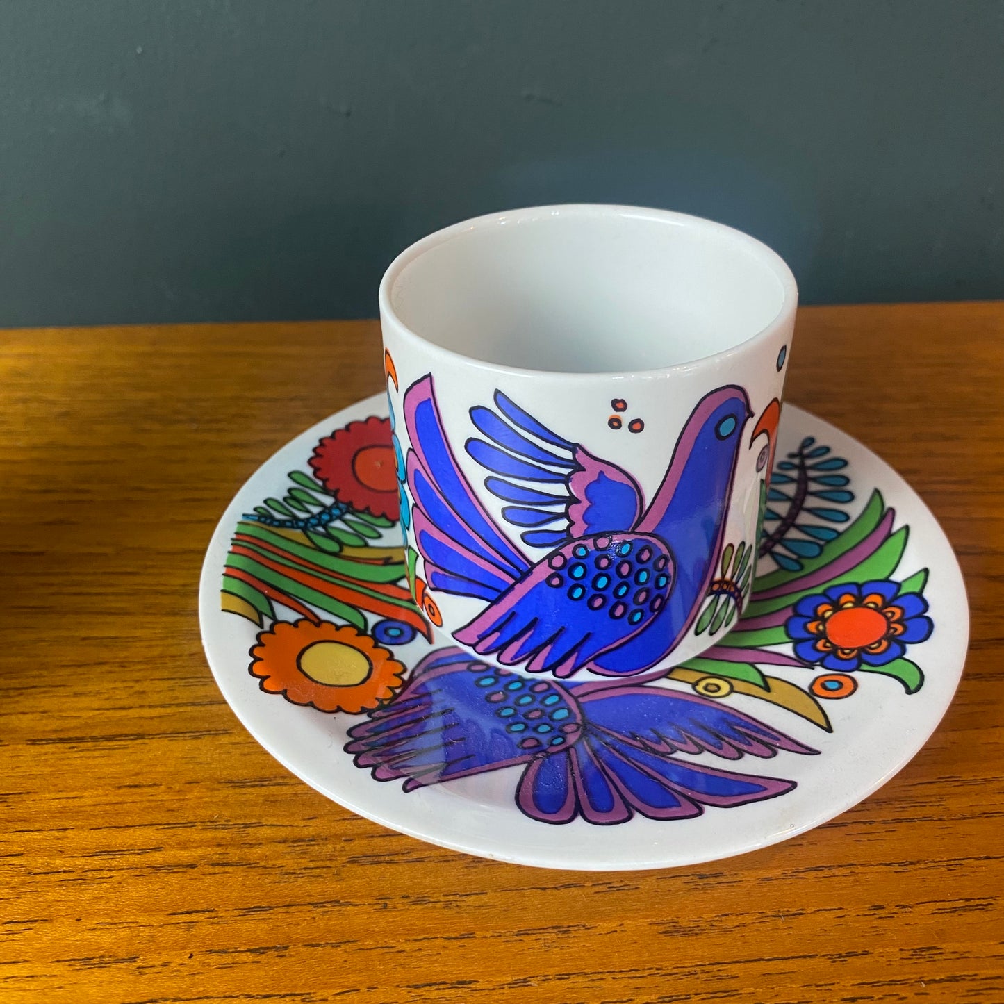 Villeroy and Bosch Midcentury Modern Acapulco coffee cup and saucer
