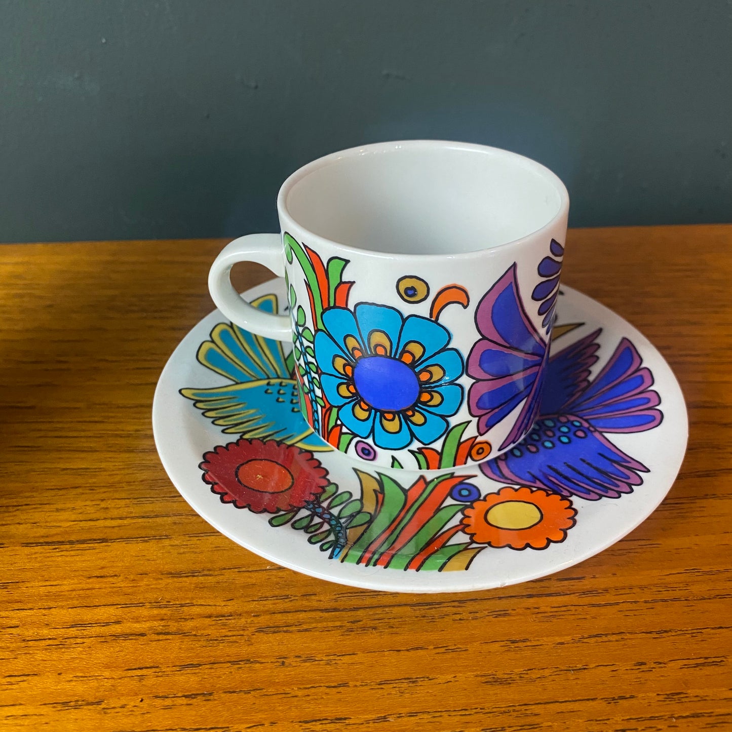 Villeroy and Bosch Midcentury Modern Acapulco coffee cup and saucer