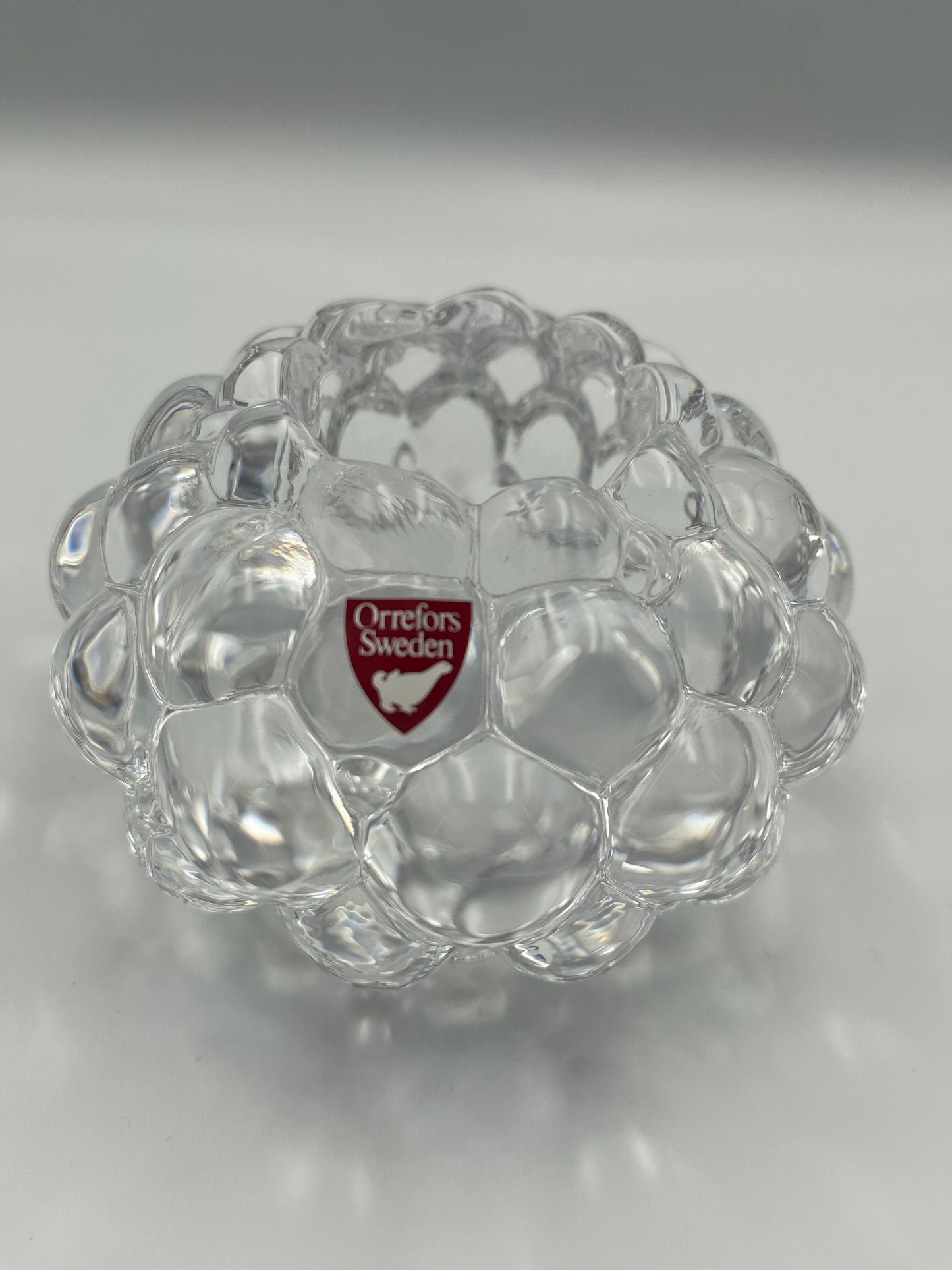 Prefers Raspberr crystal glass Votive candle holder