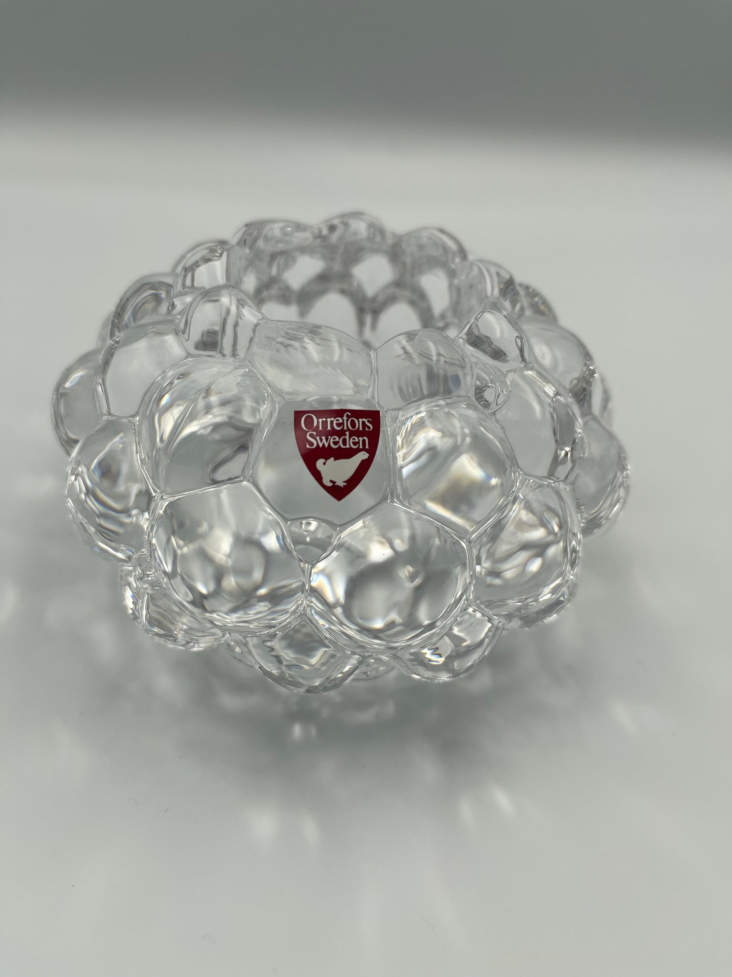 Prefers Raspberr crystal glass Votive candle holder