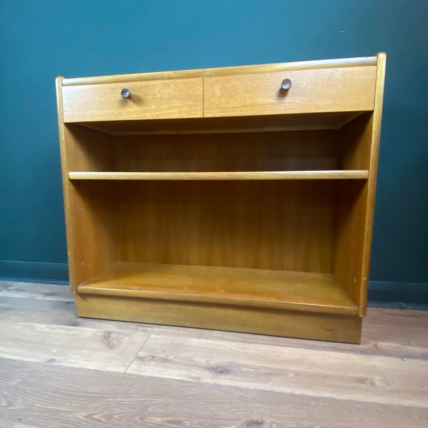 Small teak Parket Knoll Midcentury cabinet
