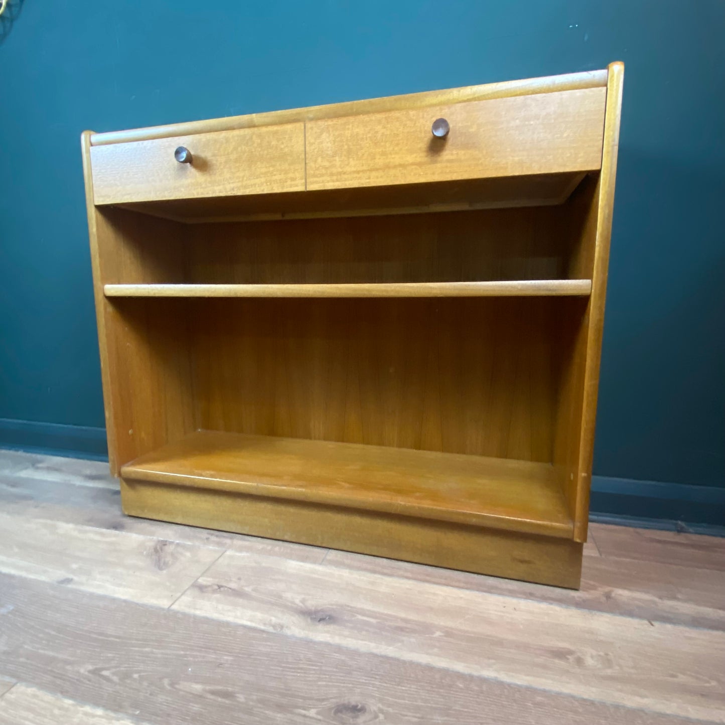 Small teak Parket Knoll Midcentury cabinet