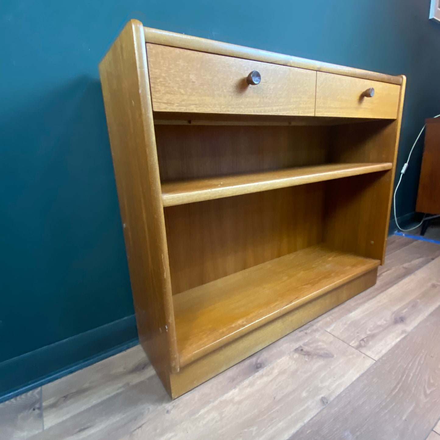 Small teak Parket Knoll Midcentury cabinet