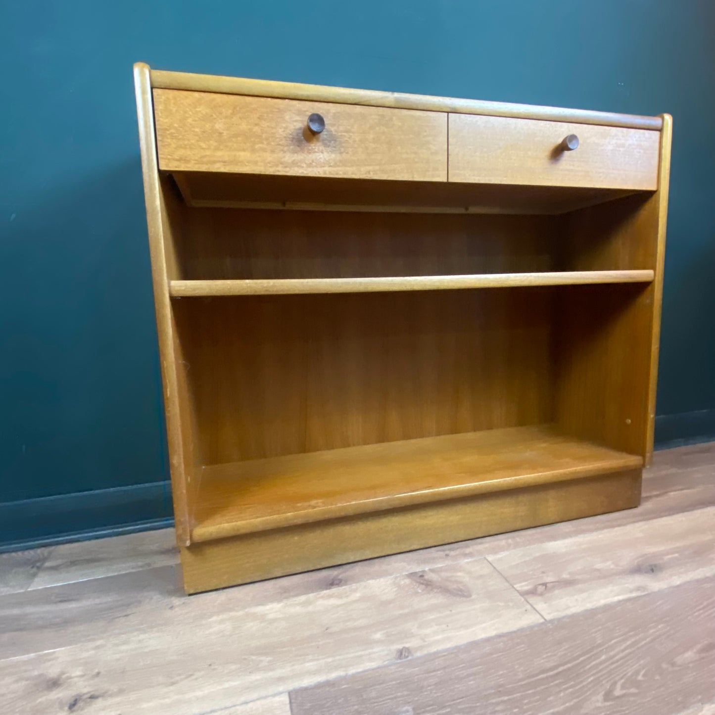 Small teak Parket Knoll Midcentury cabinet