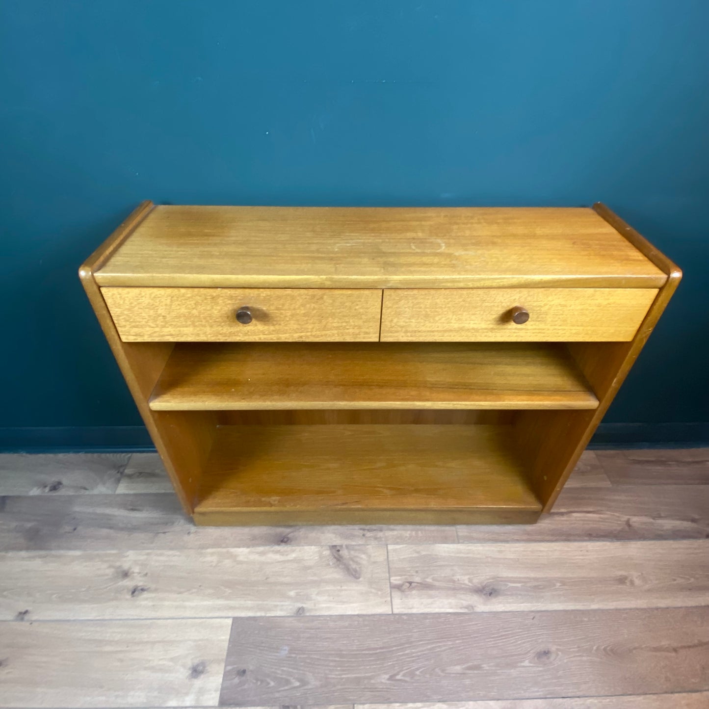 Small teak Parket Knoll Midcentury cabinet