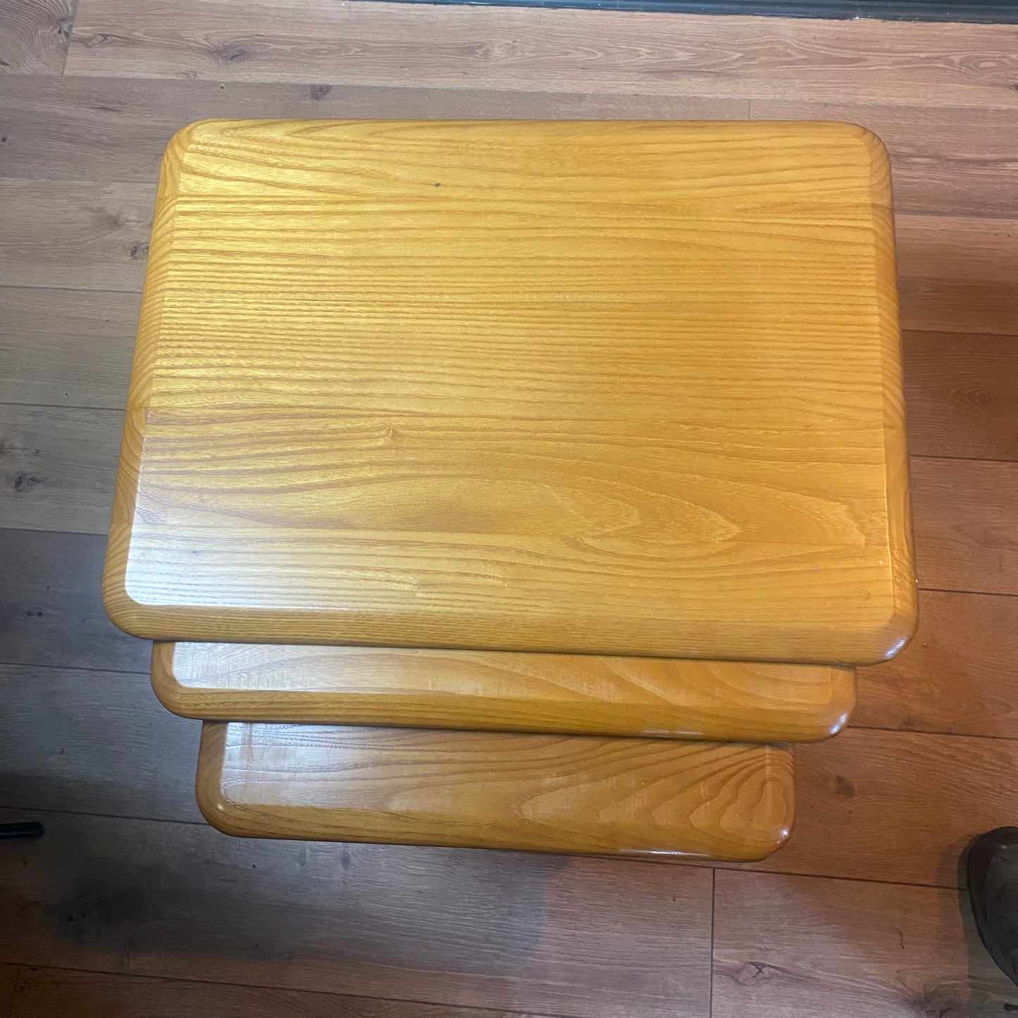 Neat of solid elm coffee tables