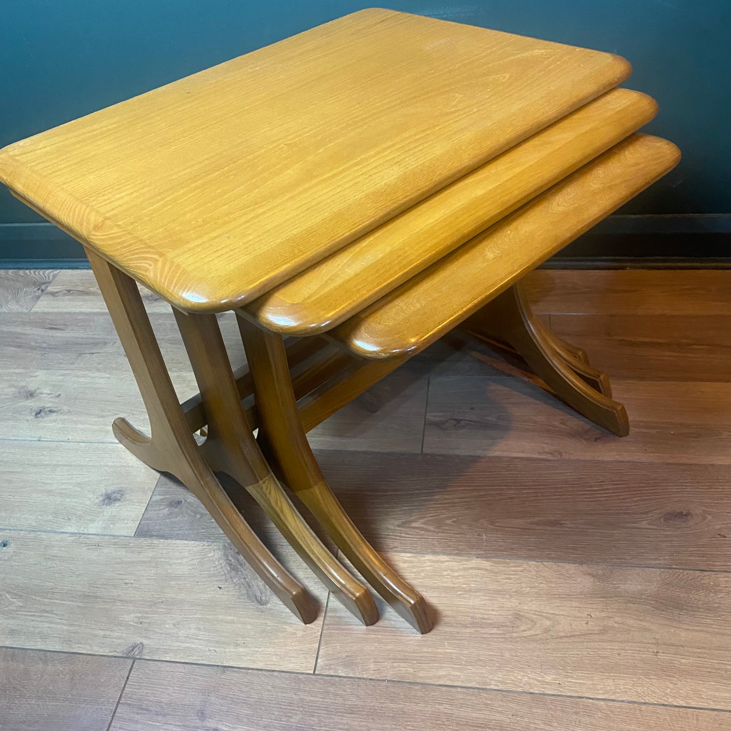 Neat of solid elm coffee tables