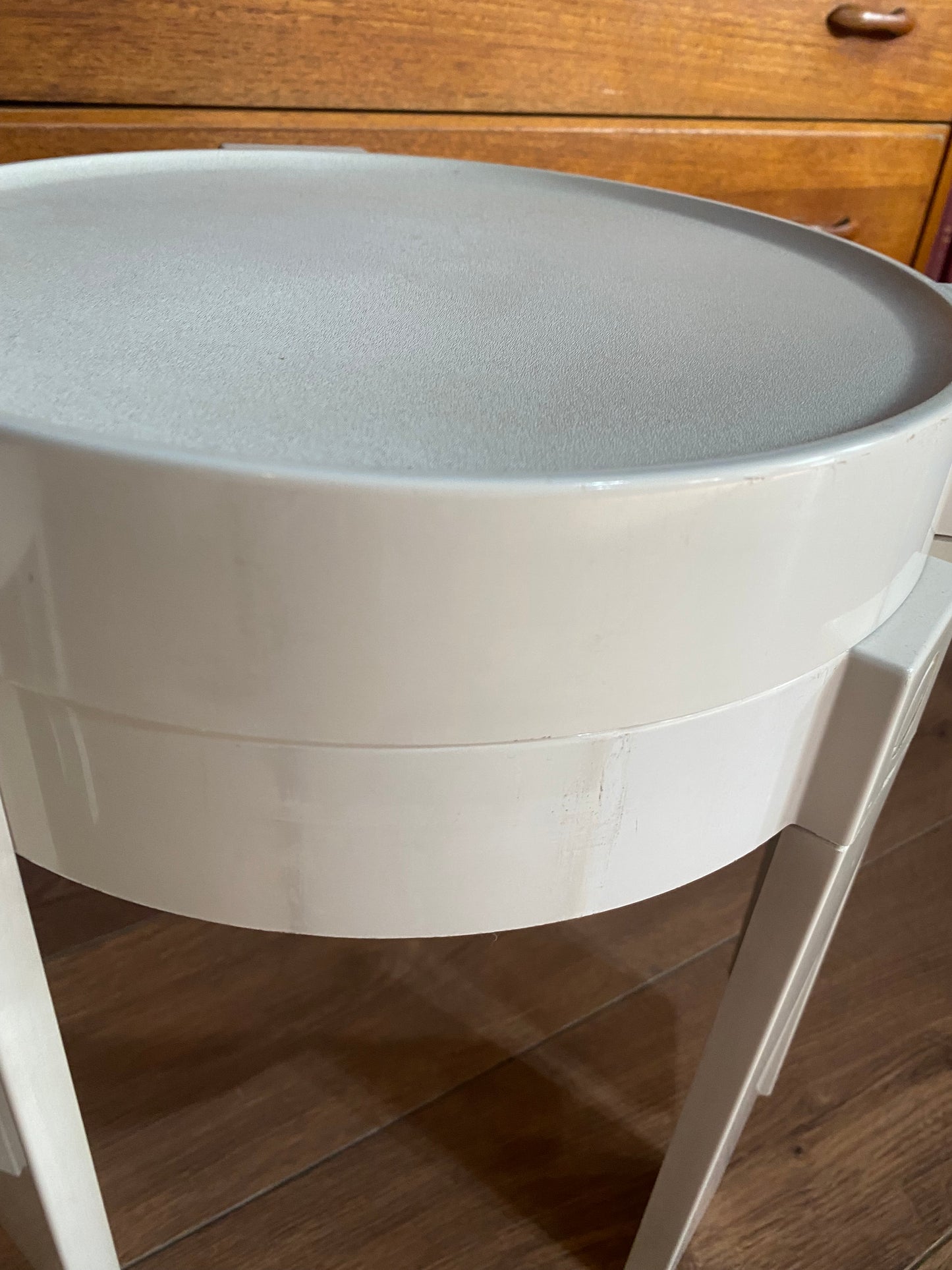 Modernist 1970s set of plastic nesting tables