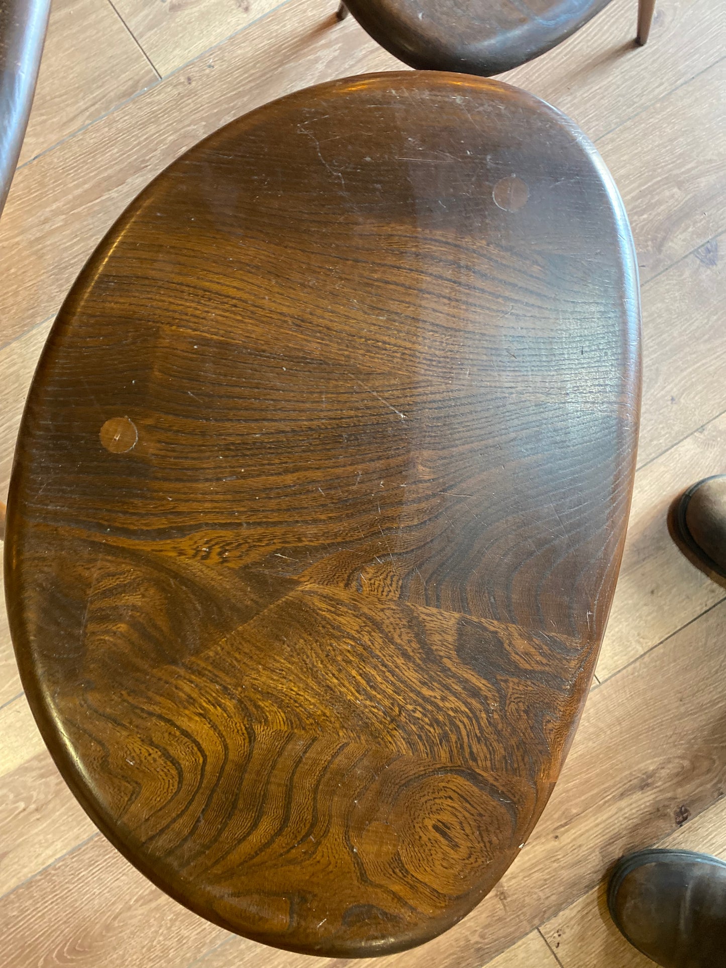 Nest of pebble tables by Ercol 1960s blue label model 354