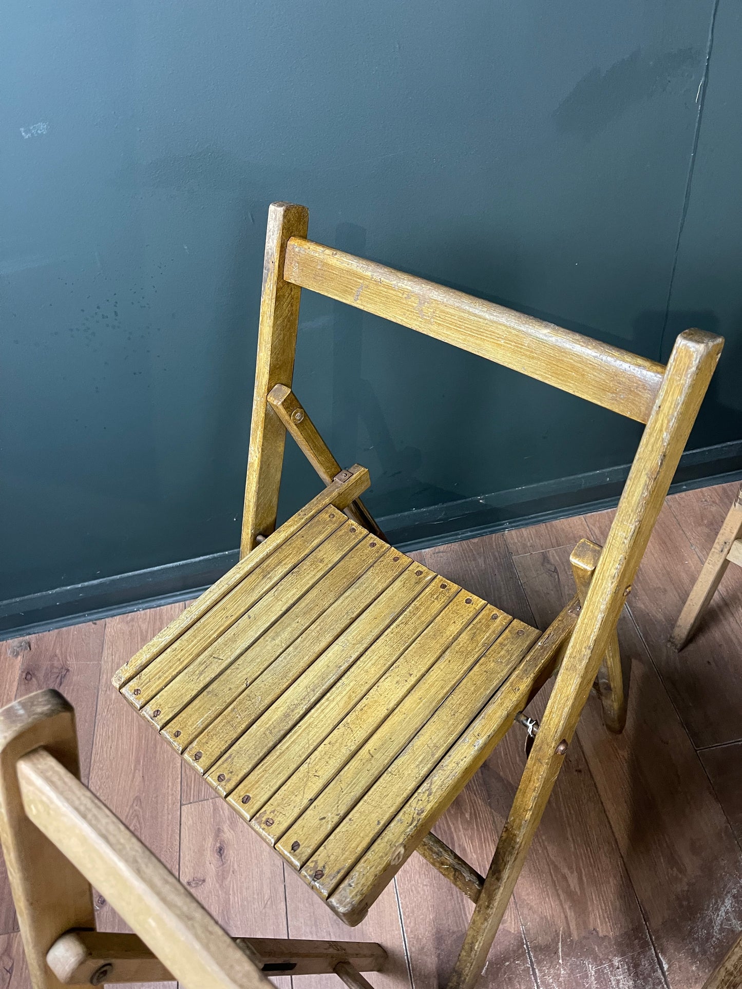 Vintage War Department folding chairs