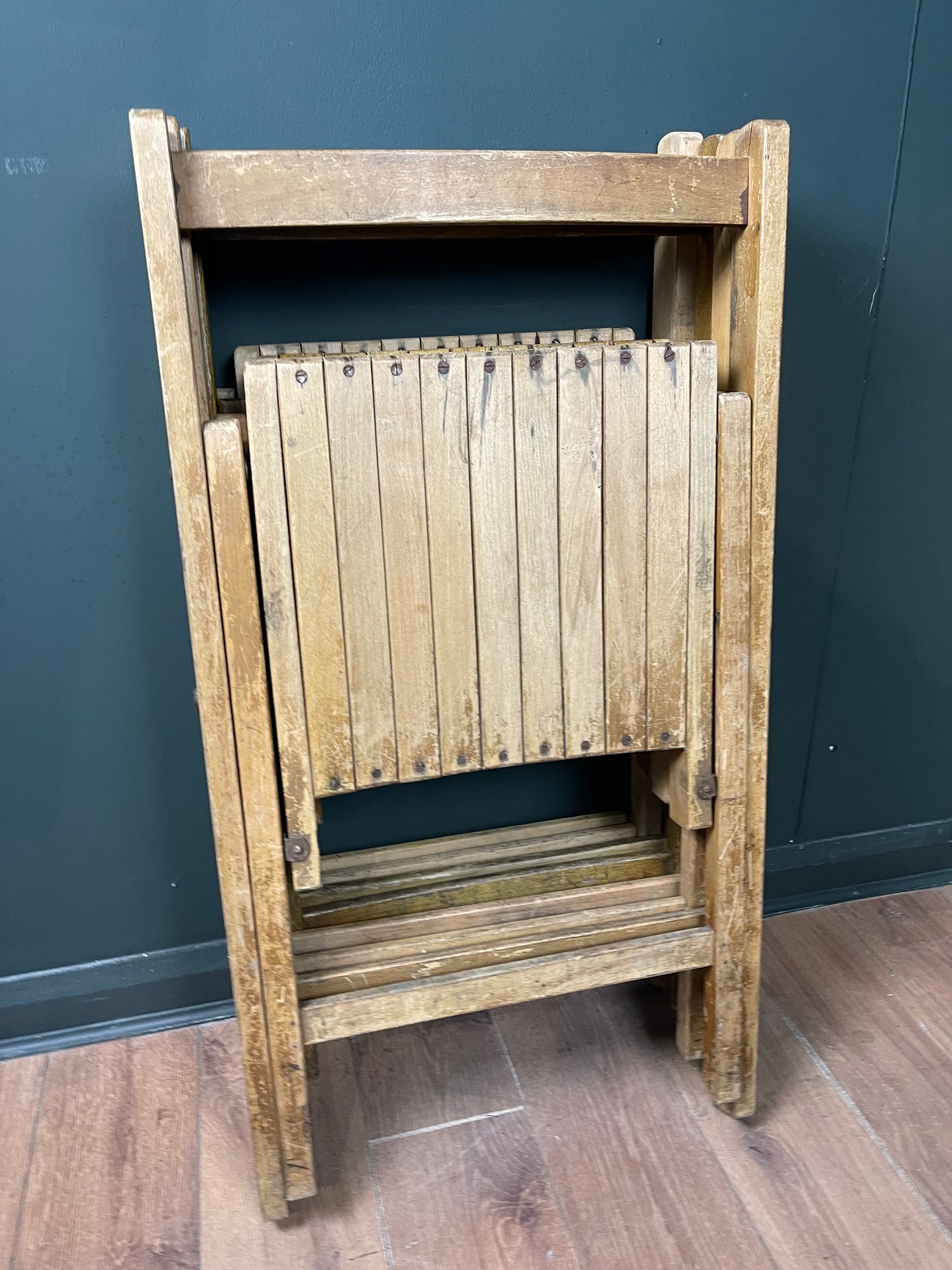 Vintage War Department folding chairs