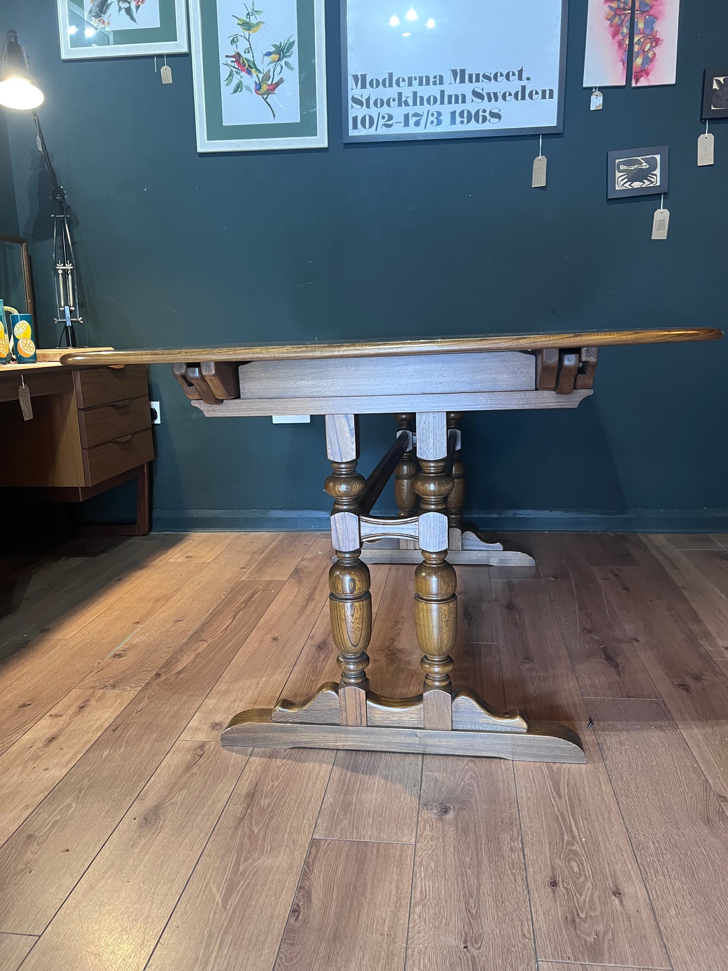 Ercol Dorchester extending dinning table Golden Dawn model 946