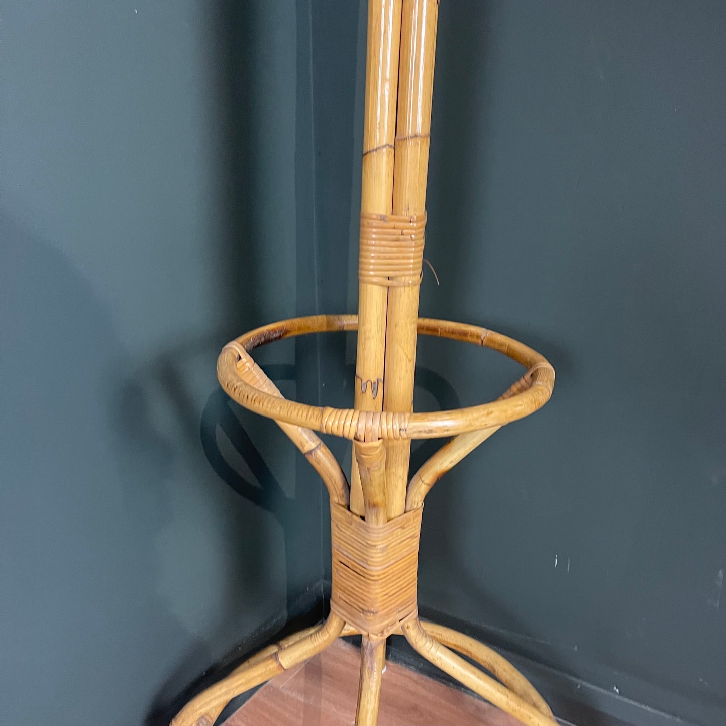 Vintage bamboo hat stand