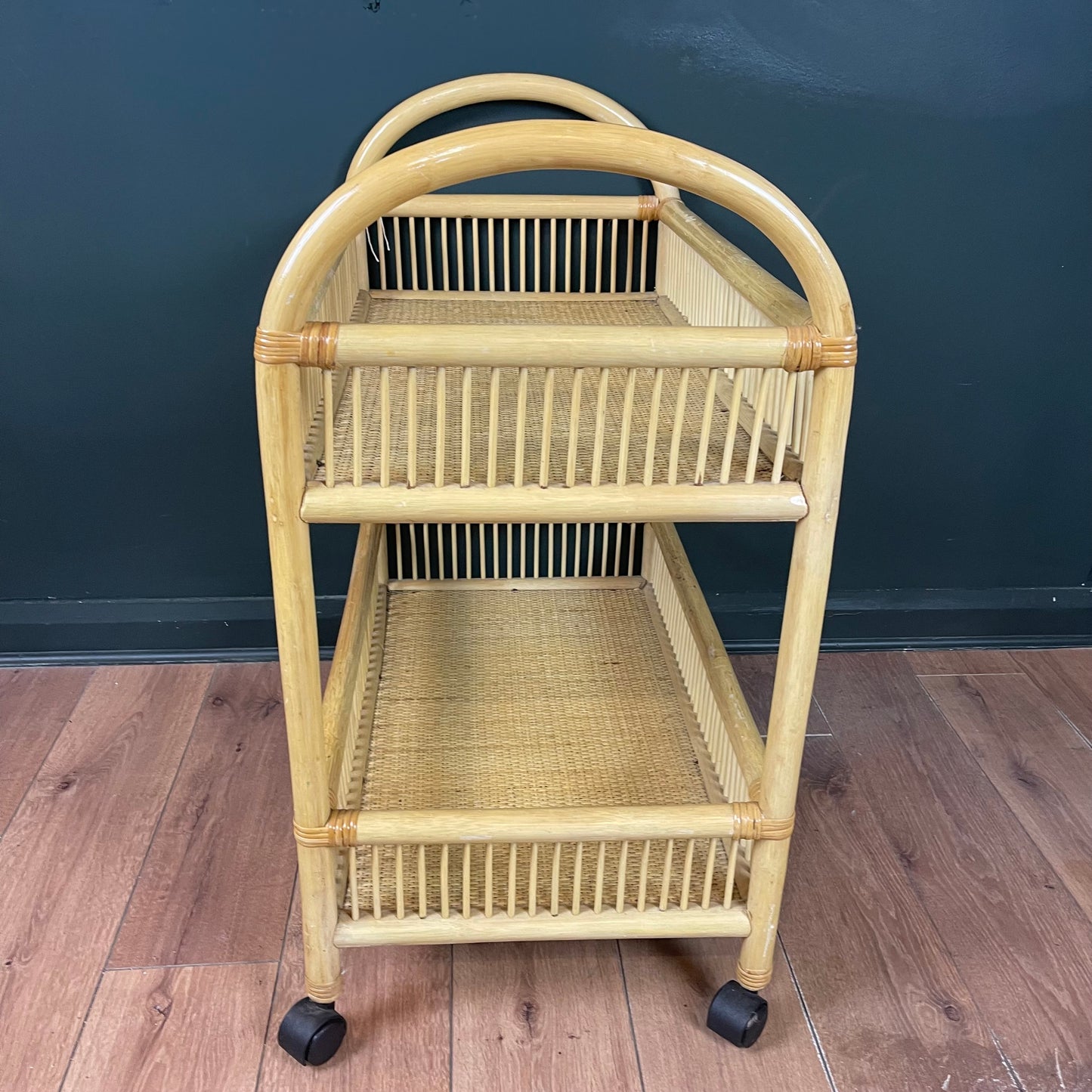 Vintage bamboo trolley.