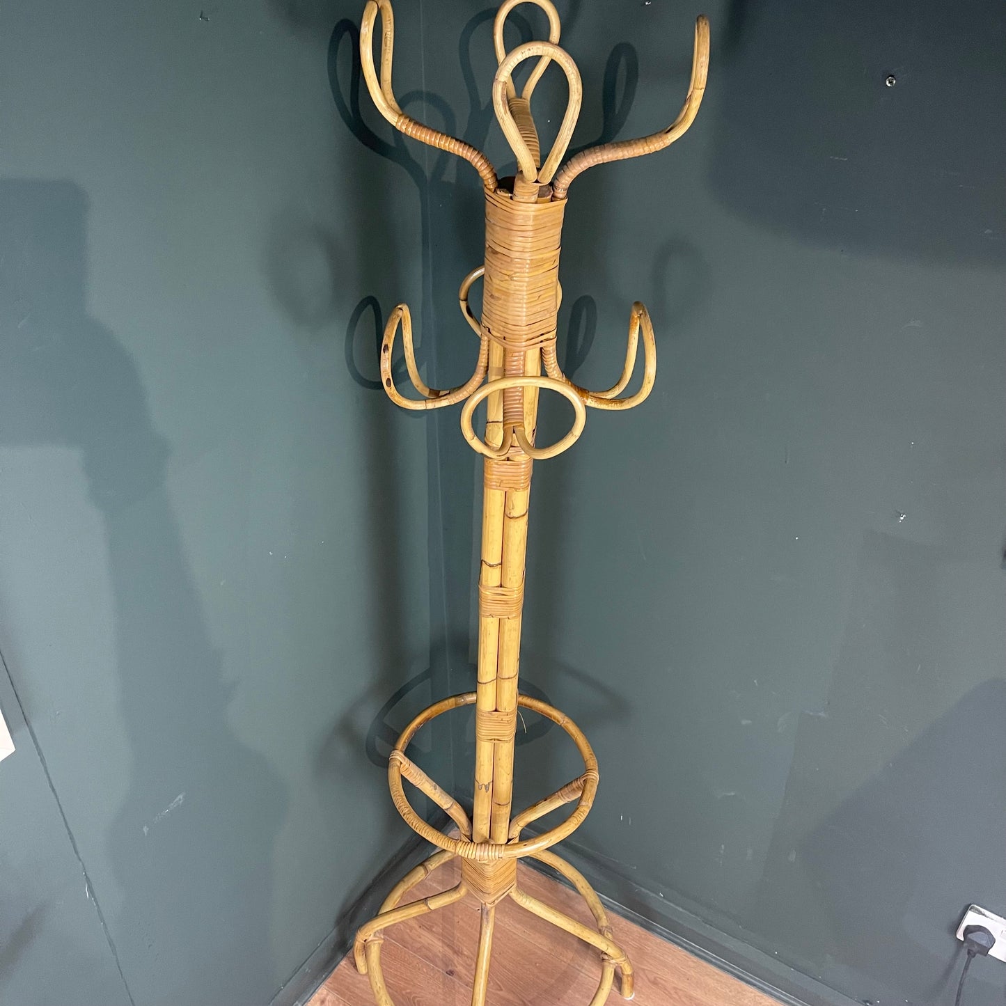 Vintage bamboo hat stand