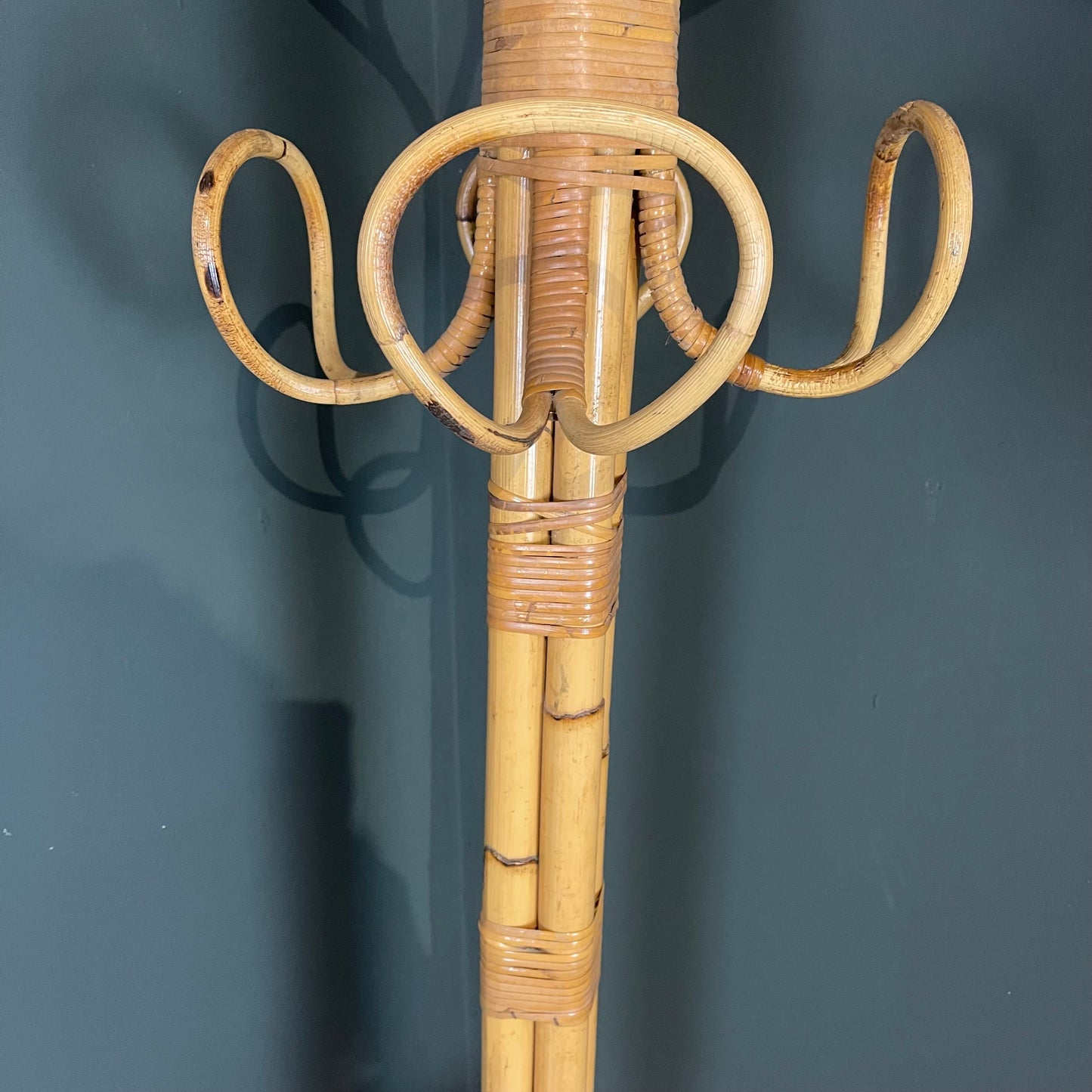 Vintage bamboo hat stand
