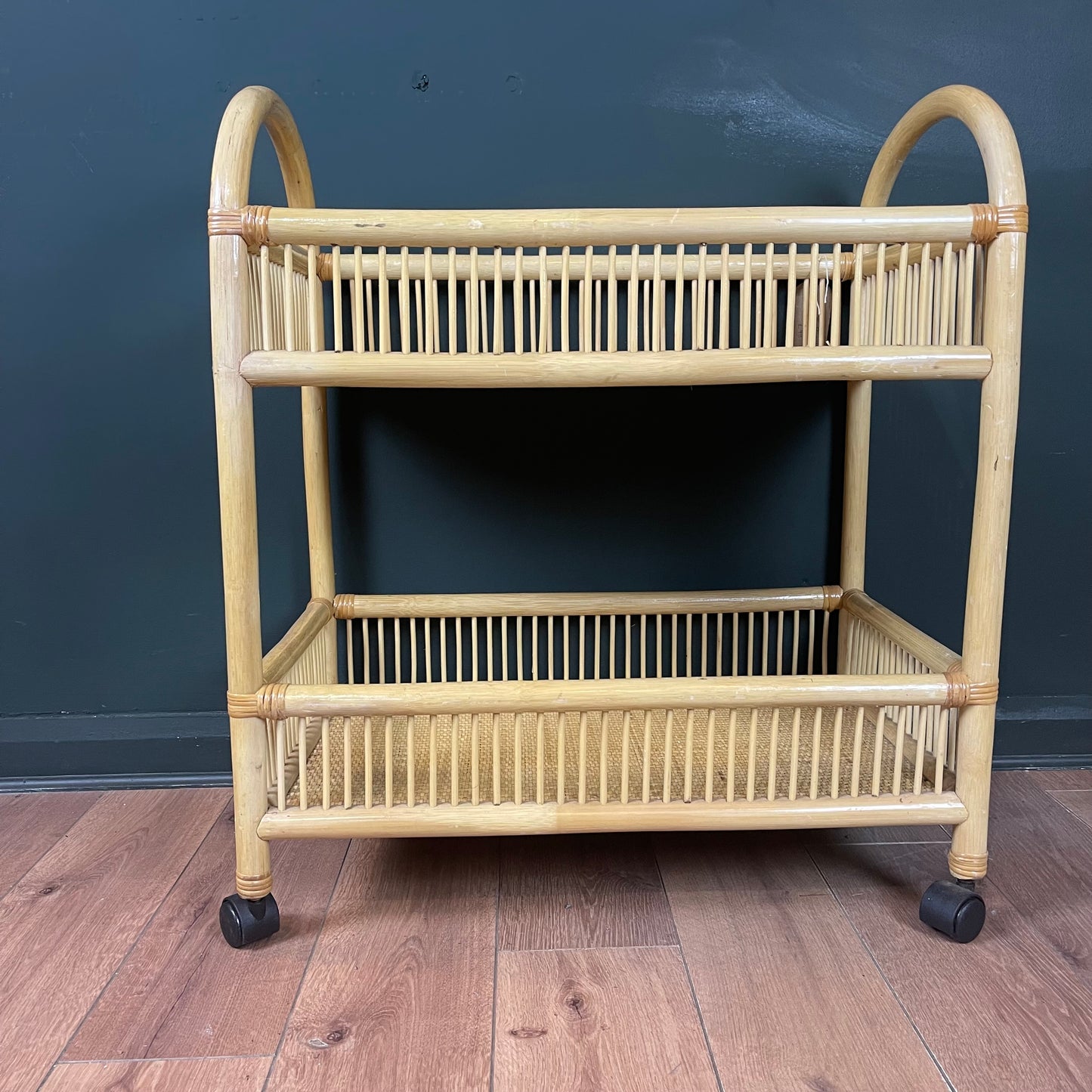 Vintage bamboo trolley.