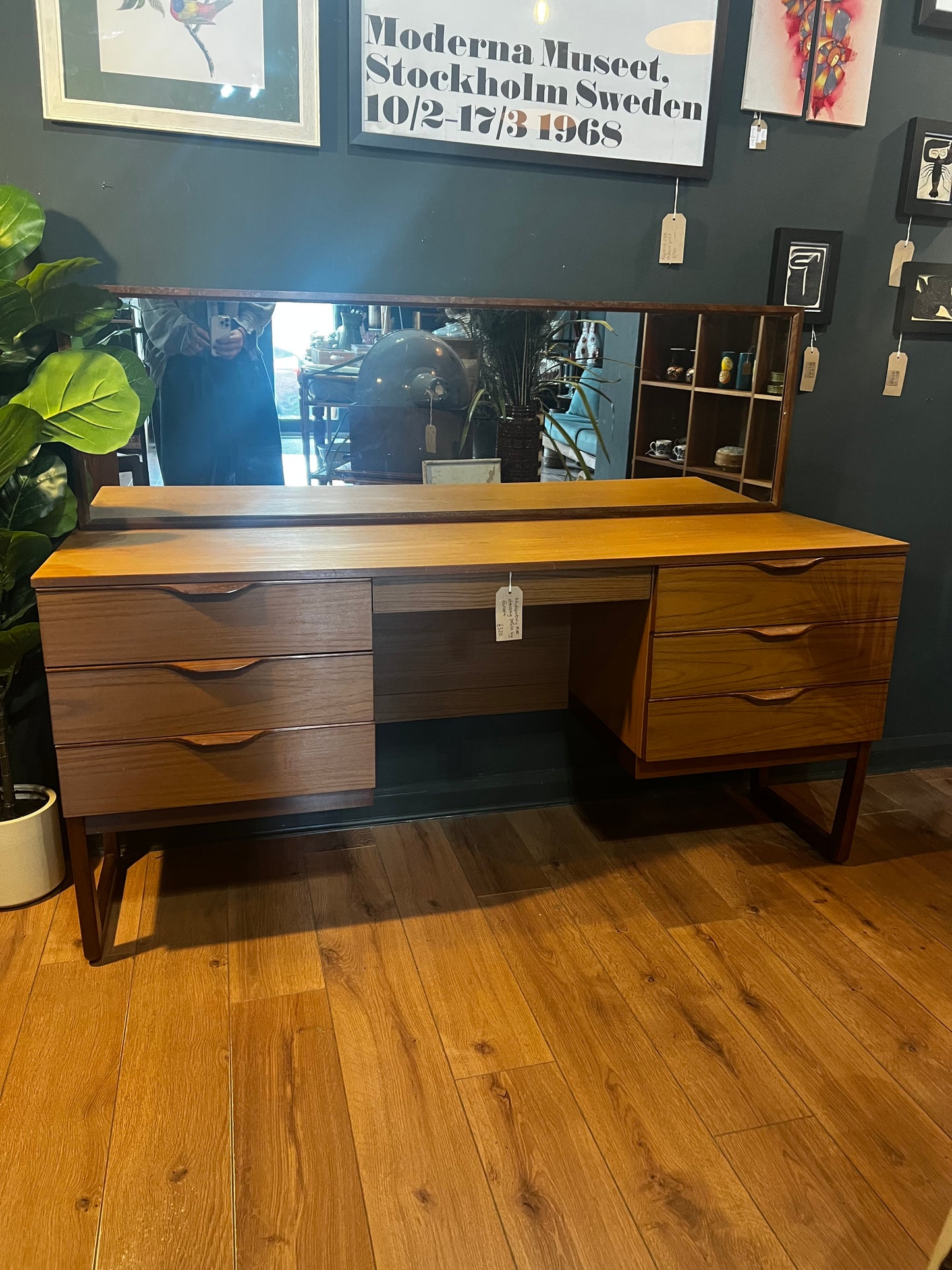 Europa teak midcentury dressing table