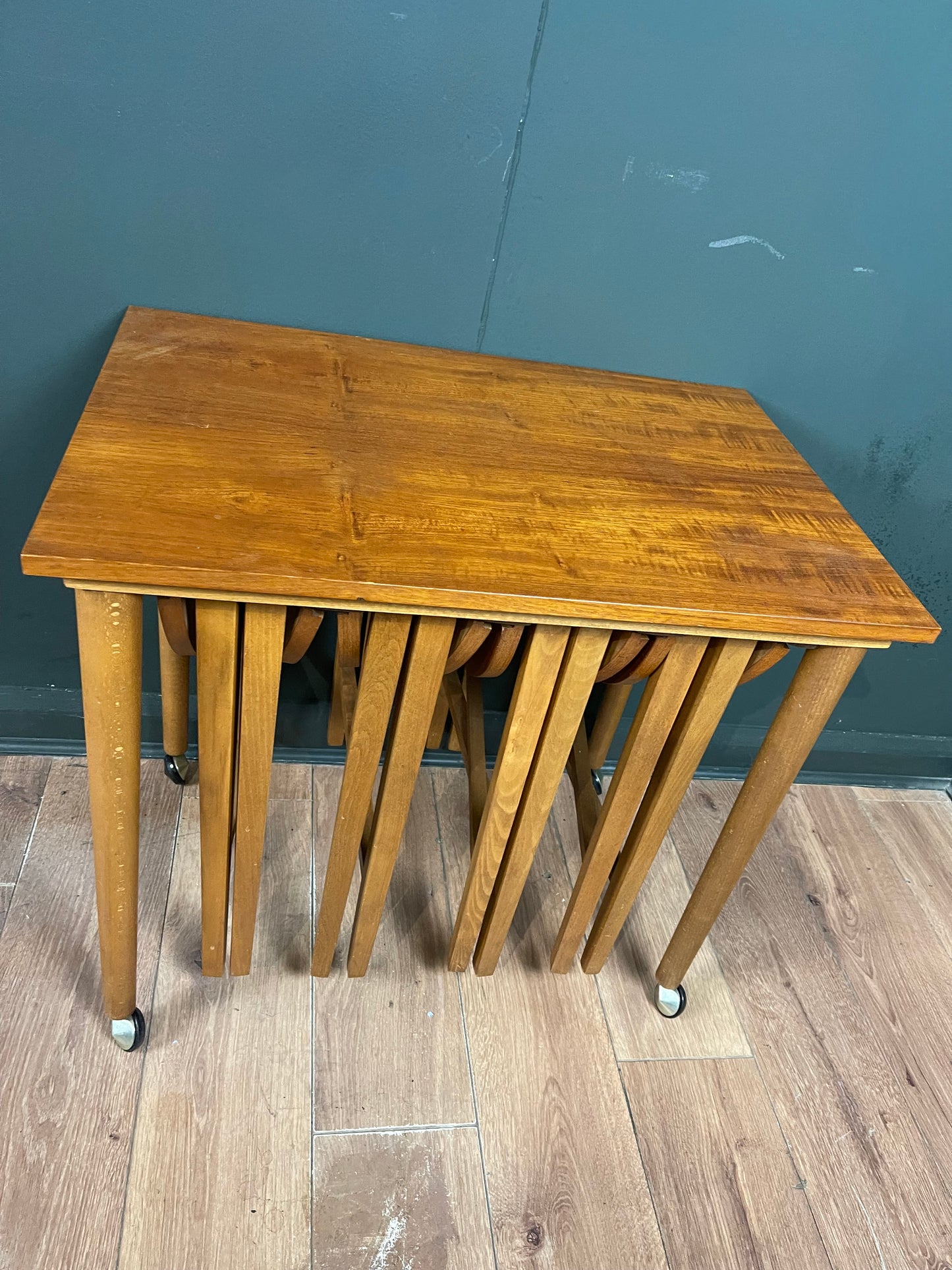 Midcentury 1960s nest of tables by Paul Hundevad