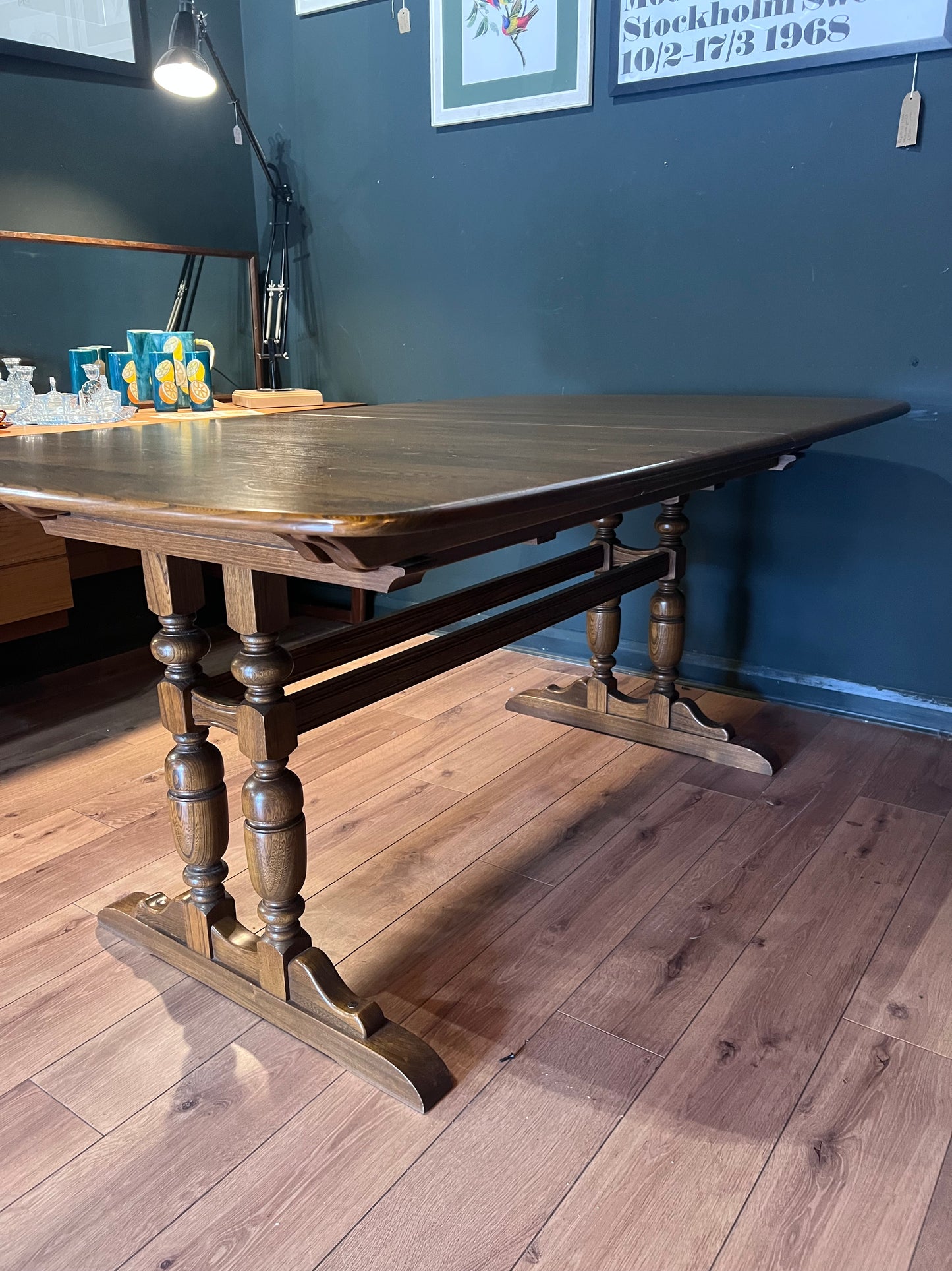 Ercol Dorchester extending dinning table Golden Dawn model 946