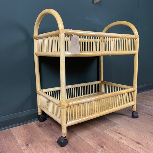 Vintage bamboo trolley.