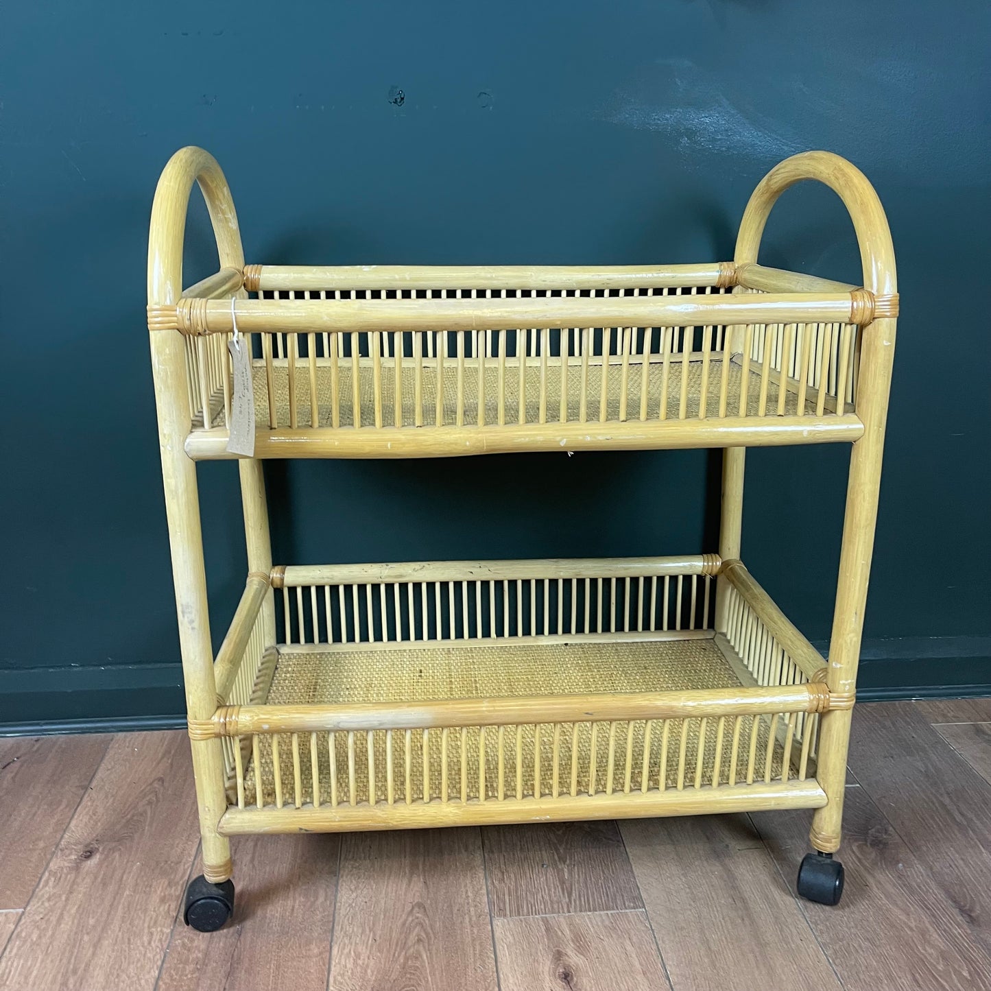 Vintage bamboo trolley.