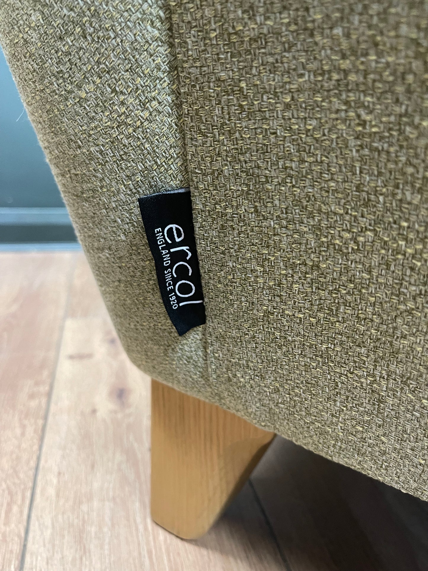Ercol Novara pale green armchair