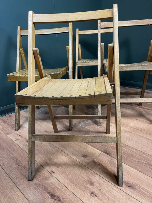 Vintage War Department folding chairs