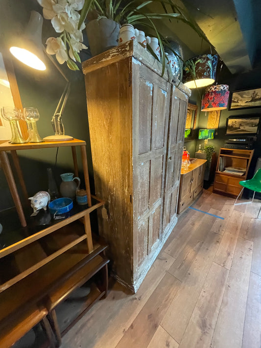 Antique school cupboard