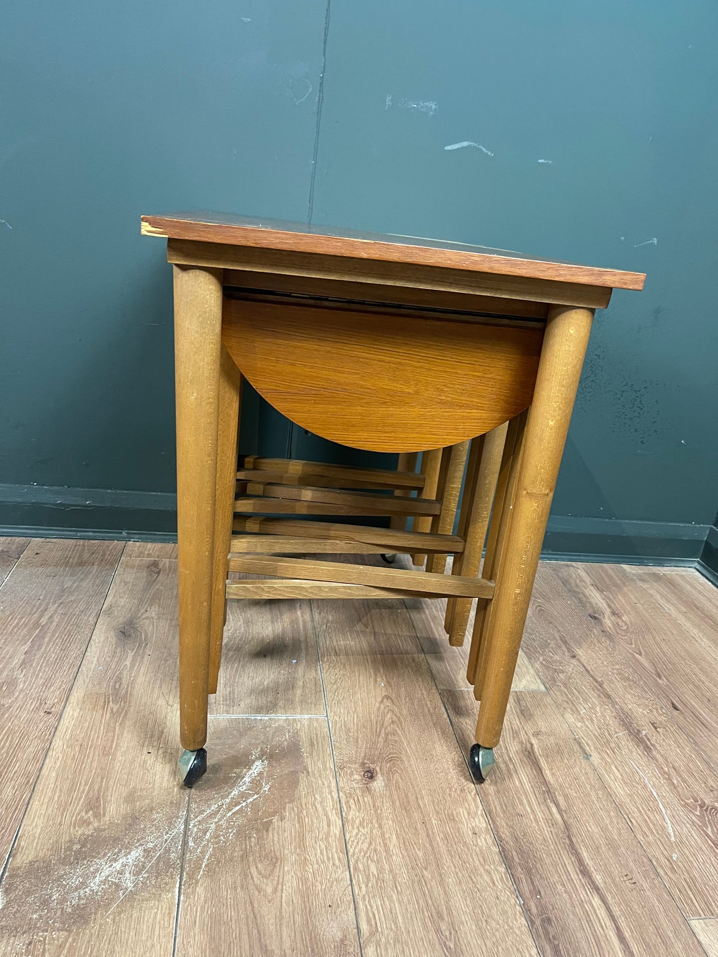 Midcentury 1960s nest of tables by Paul Hundevad