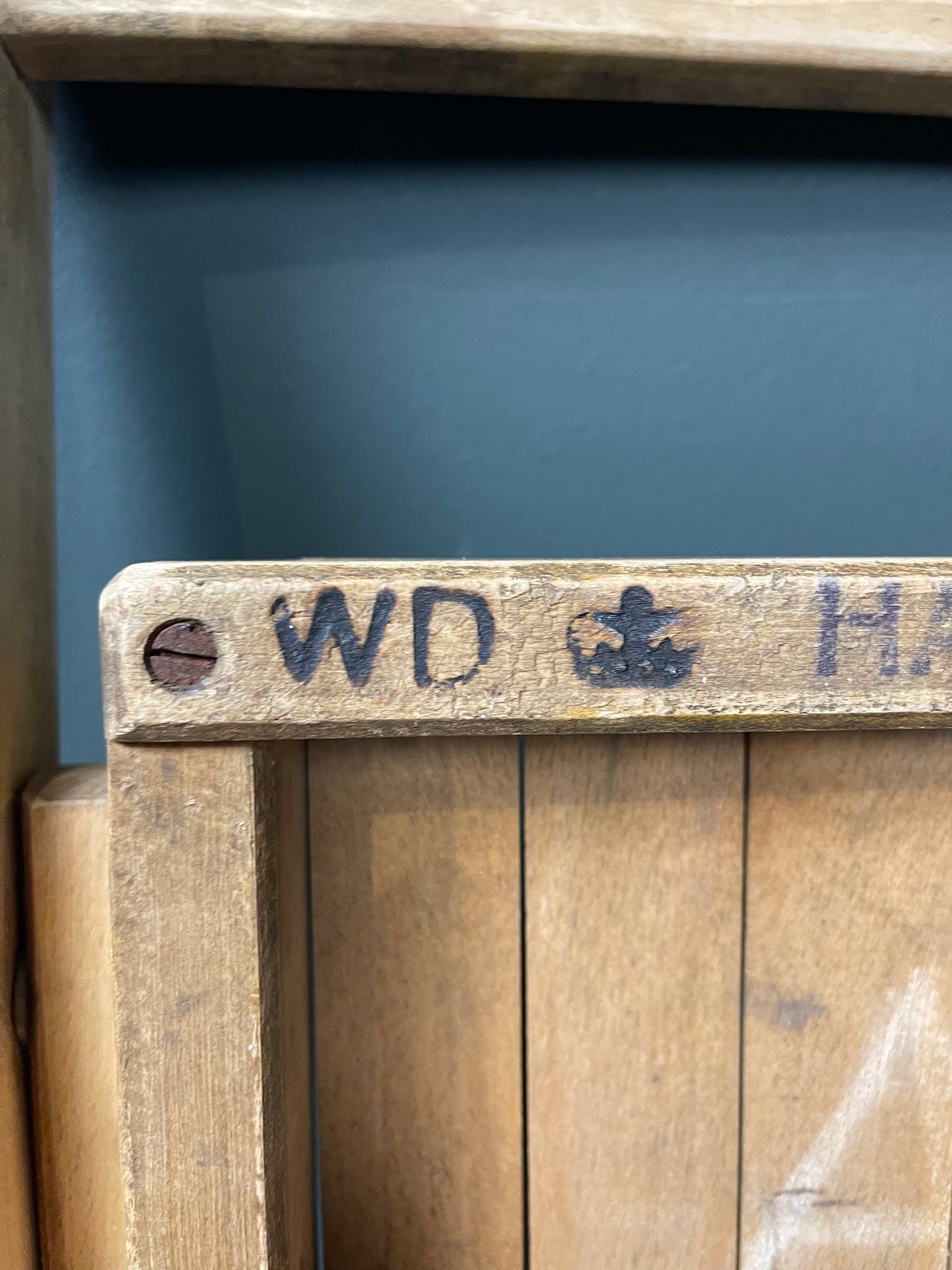 Vintage War Department folding chairs