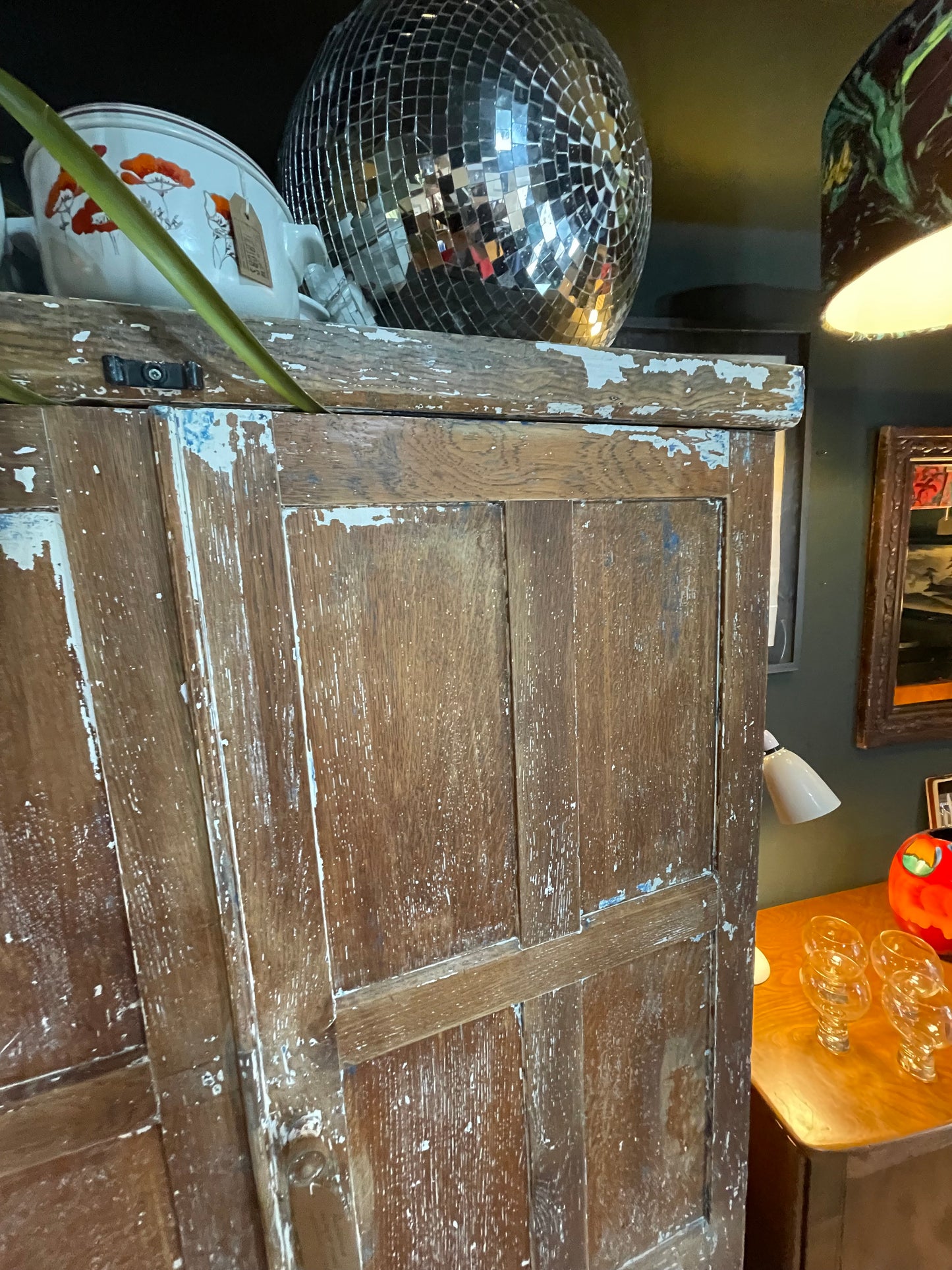 Antique school cupboard