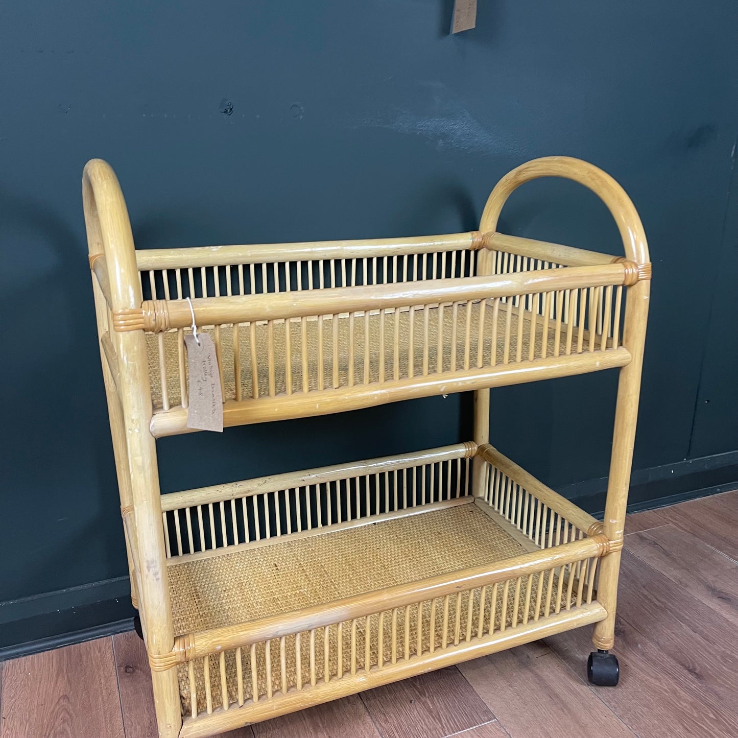 Vintage bamboo trolley.