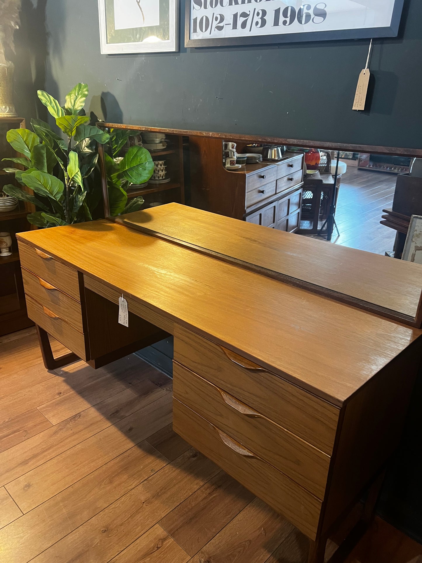 Europa teak midcentury dressing table