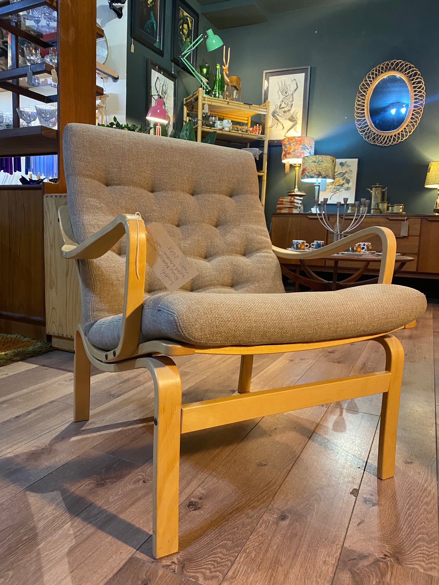 Vintage Swedish armchair by Bruno Matthson