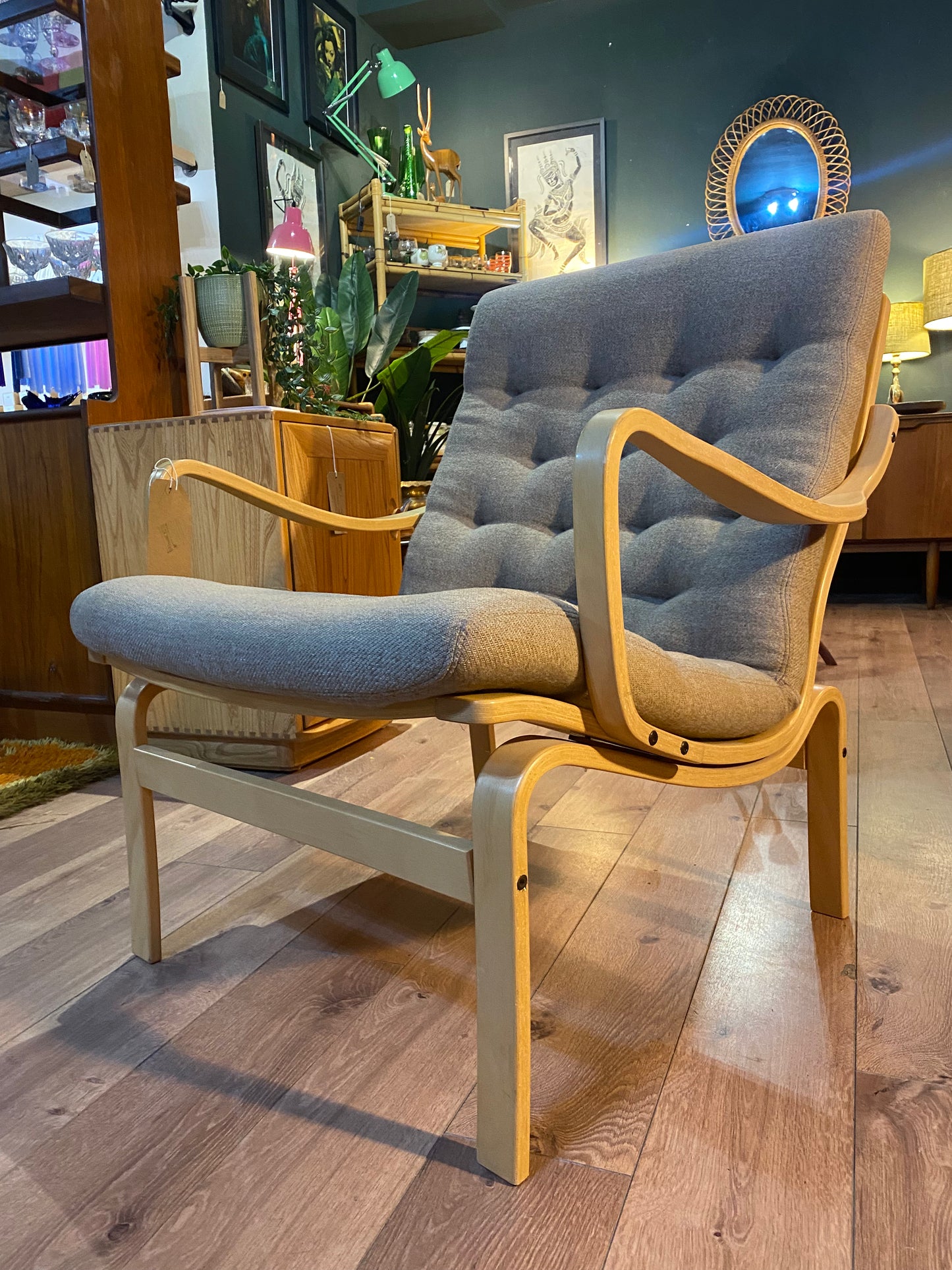 Vintage Swedish armchair by Bruno Matthson