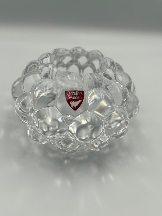 Prefers Raspberr crystal glass Votive candle holder