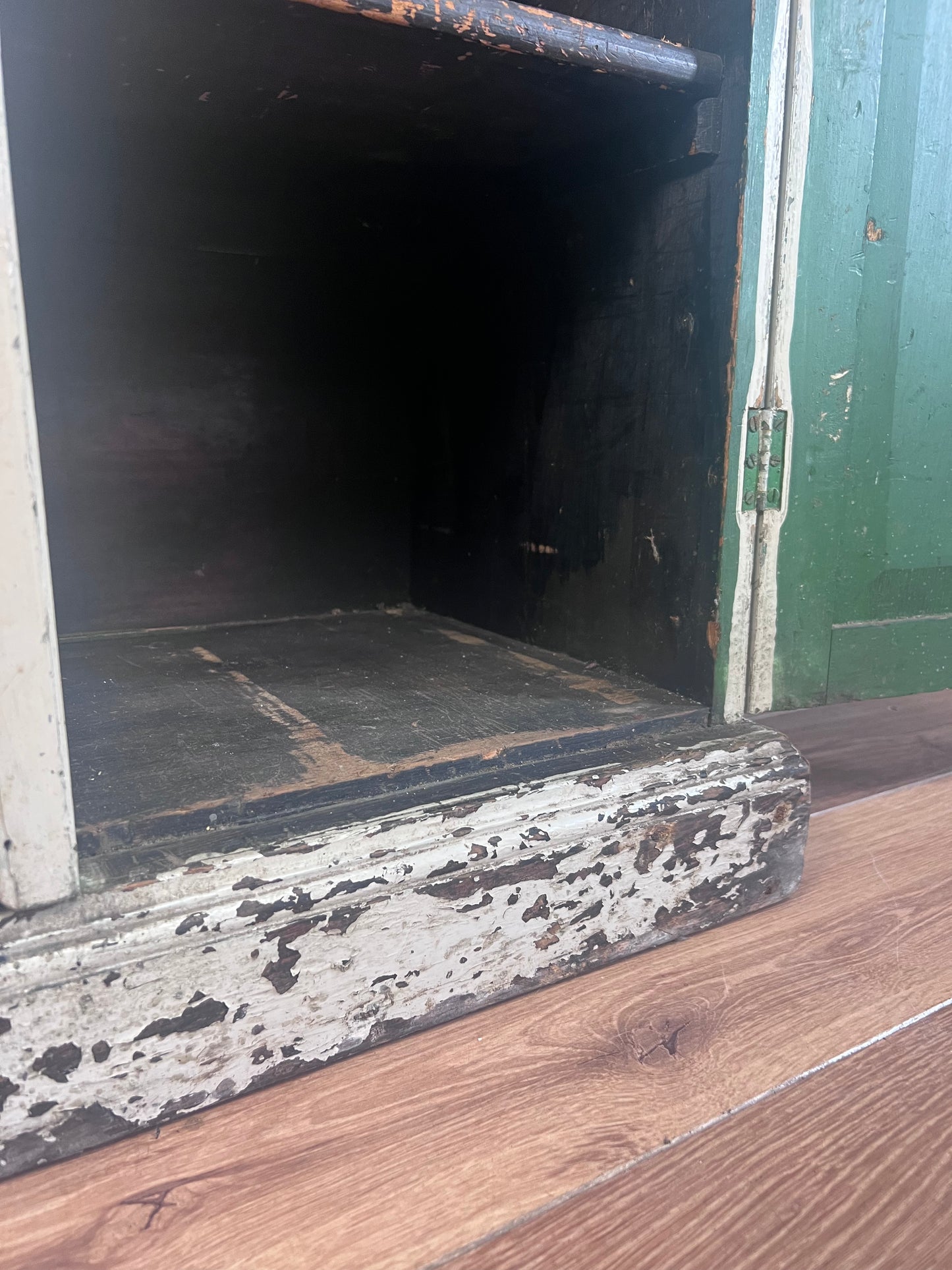 Antique bible cupboard old paint and beautiful patina