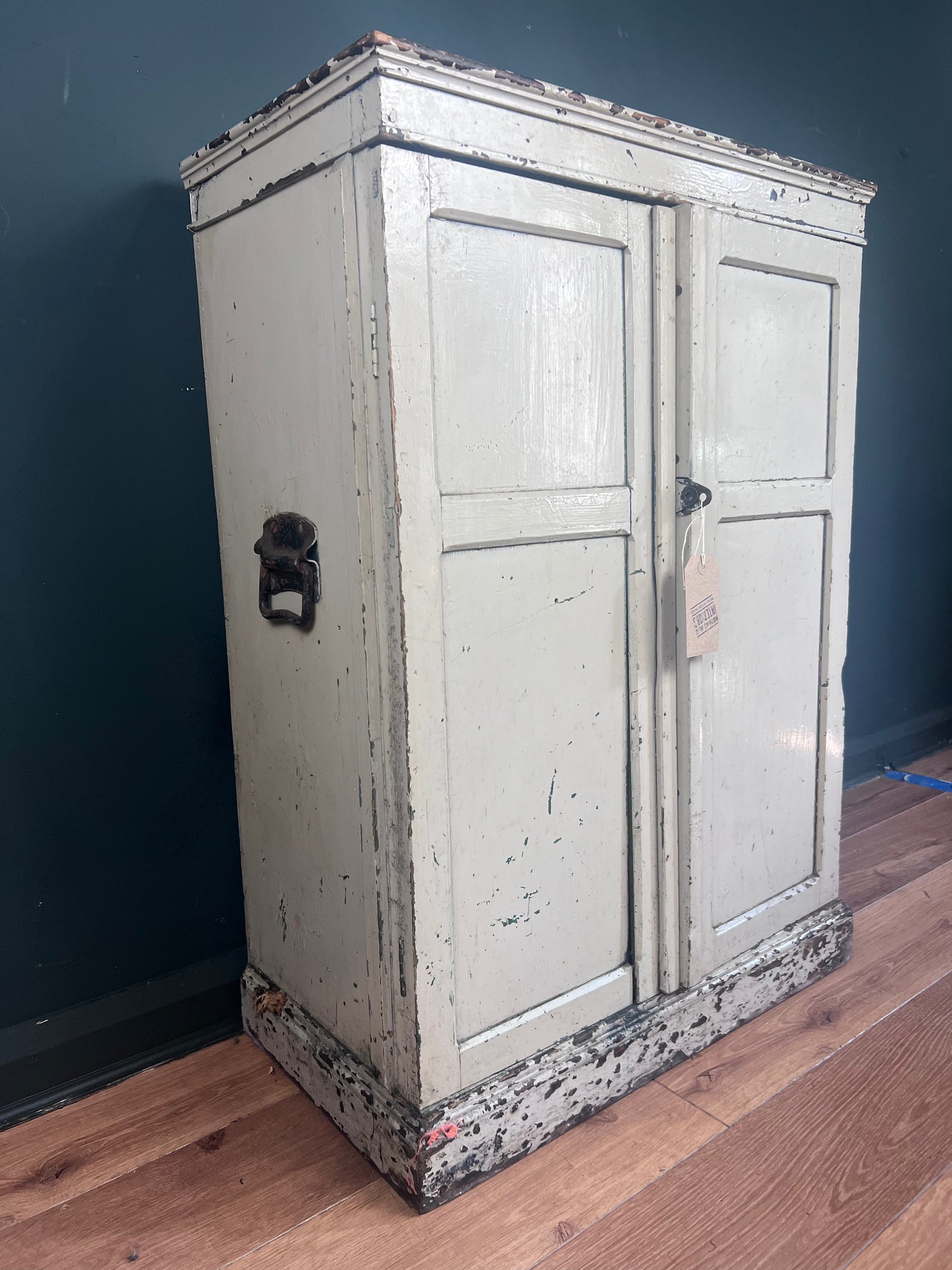 Antique bible cupboard old paint and beautiful patina