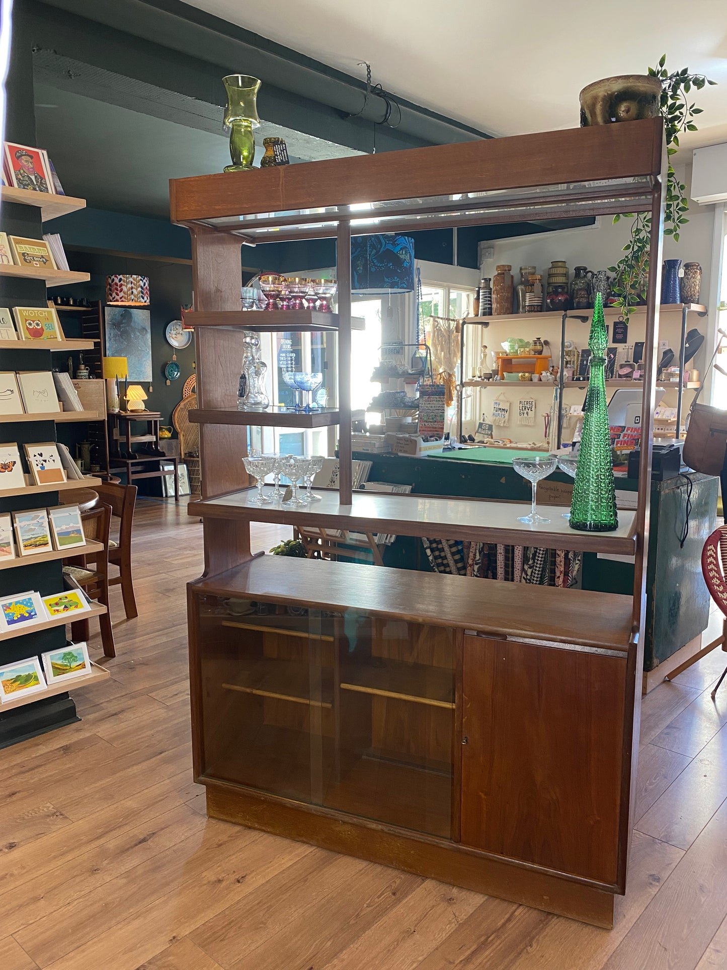 Teak Midcentury 1960's cocktail bar