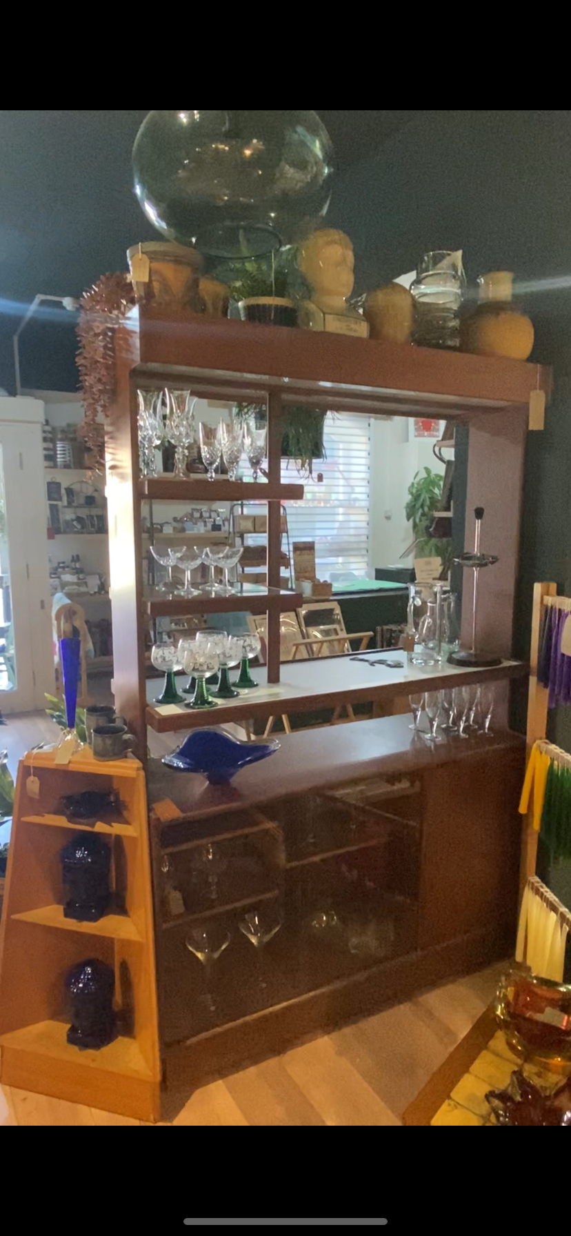Teak Midcentury 1960's cocktail bar