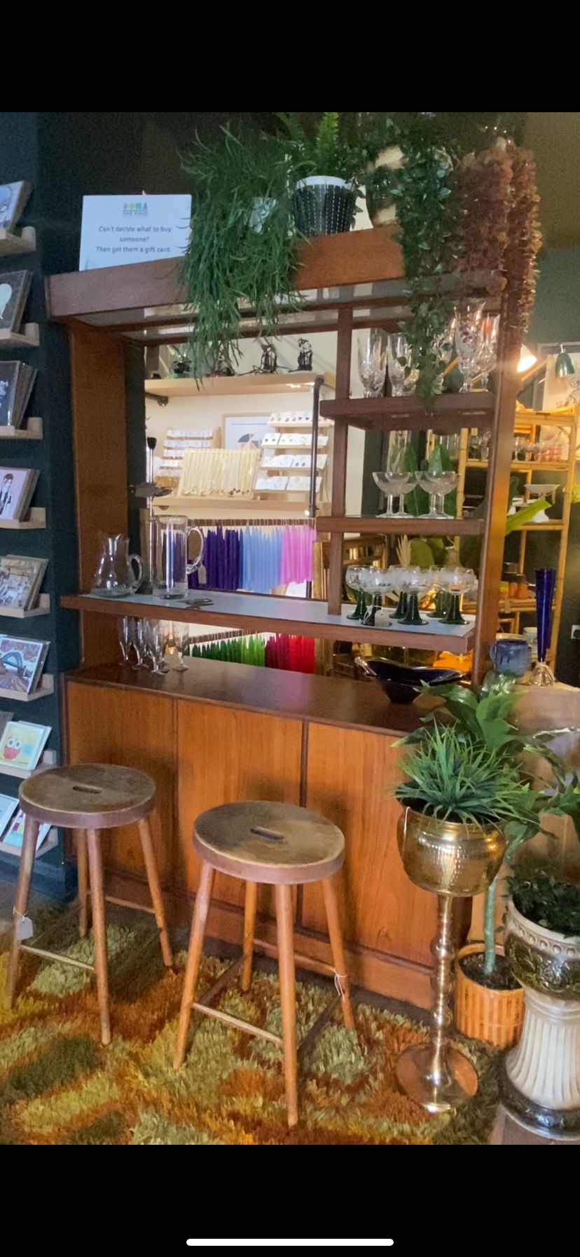 Teak Midcentury 1960's cocktail bar