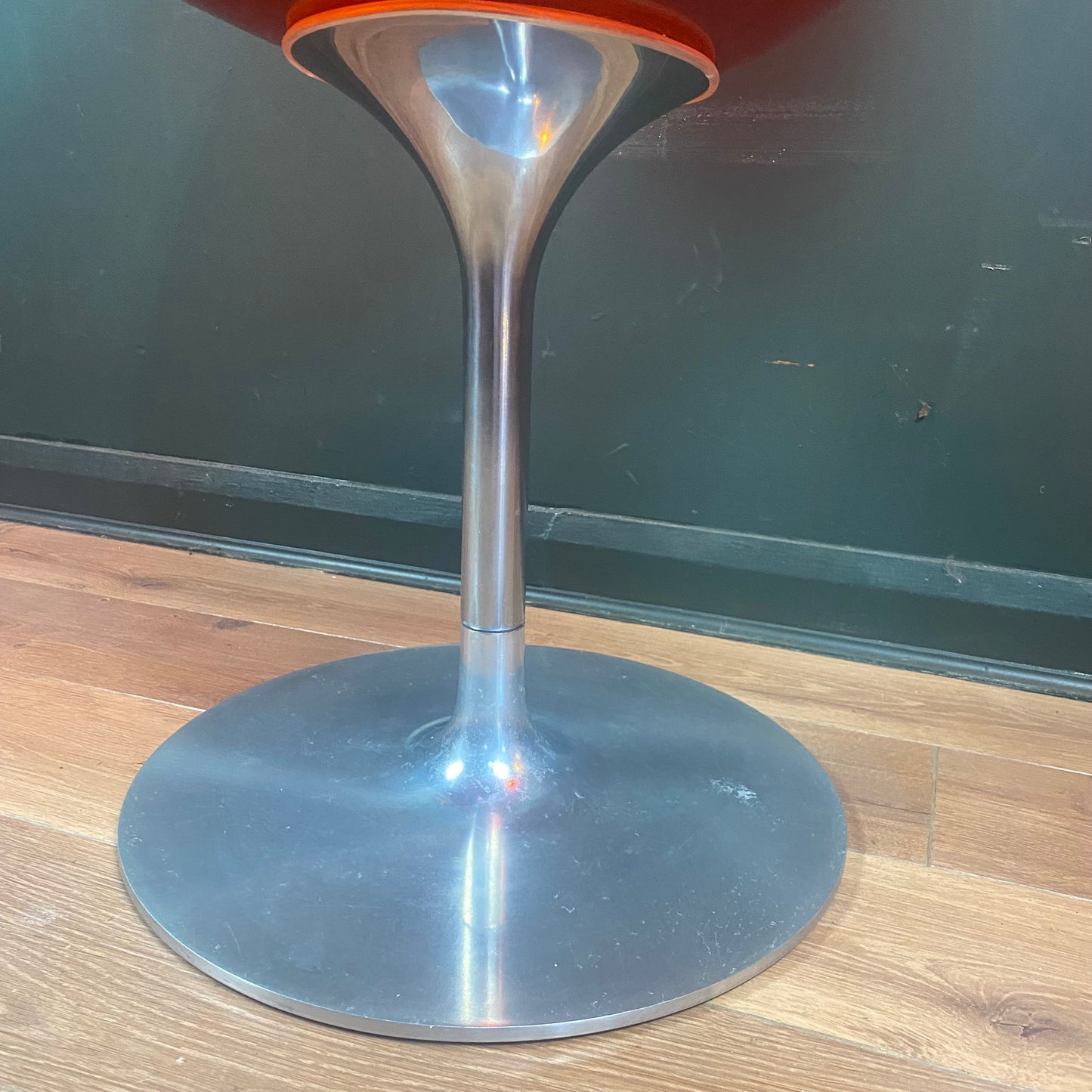 Eros Kartell red spinning chair by Stark